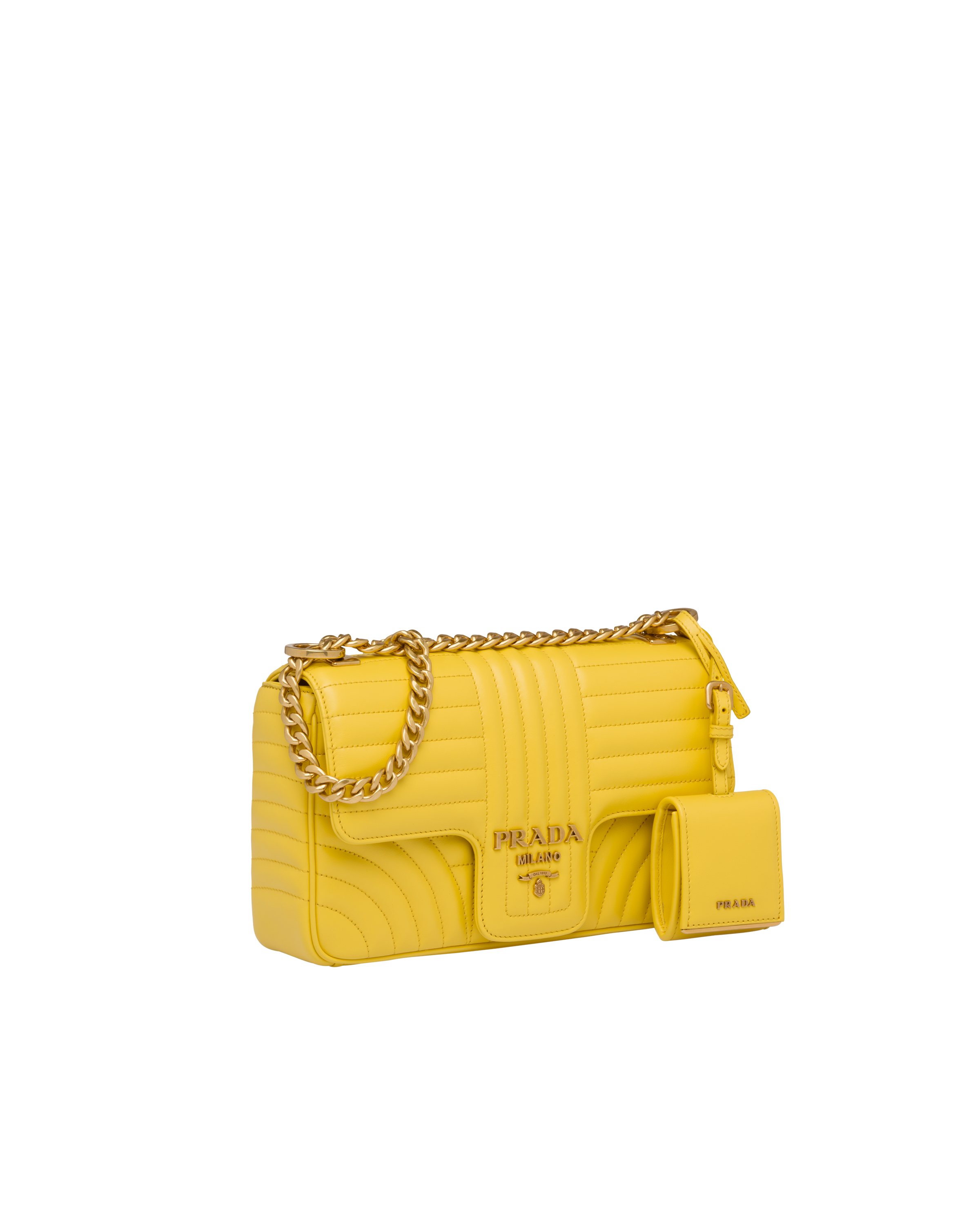 prada medium leather shoulder bag