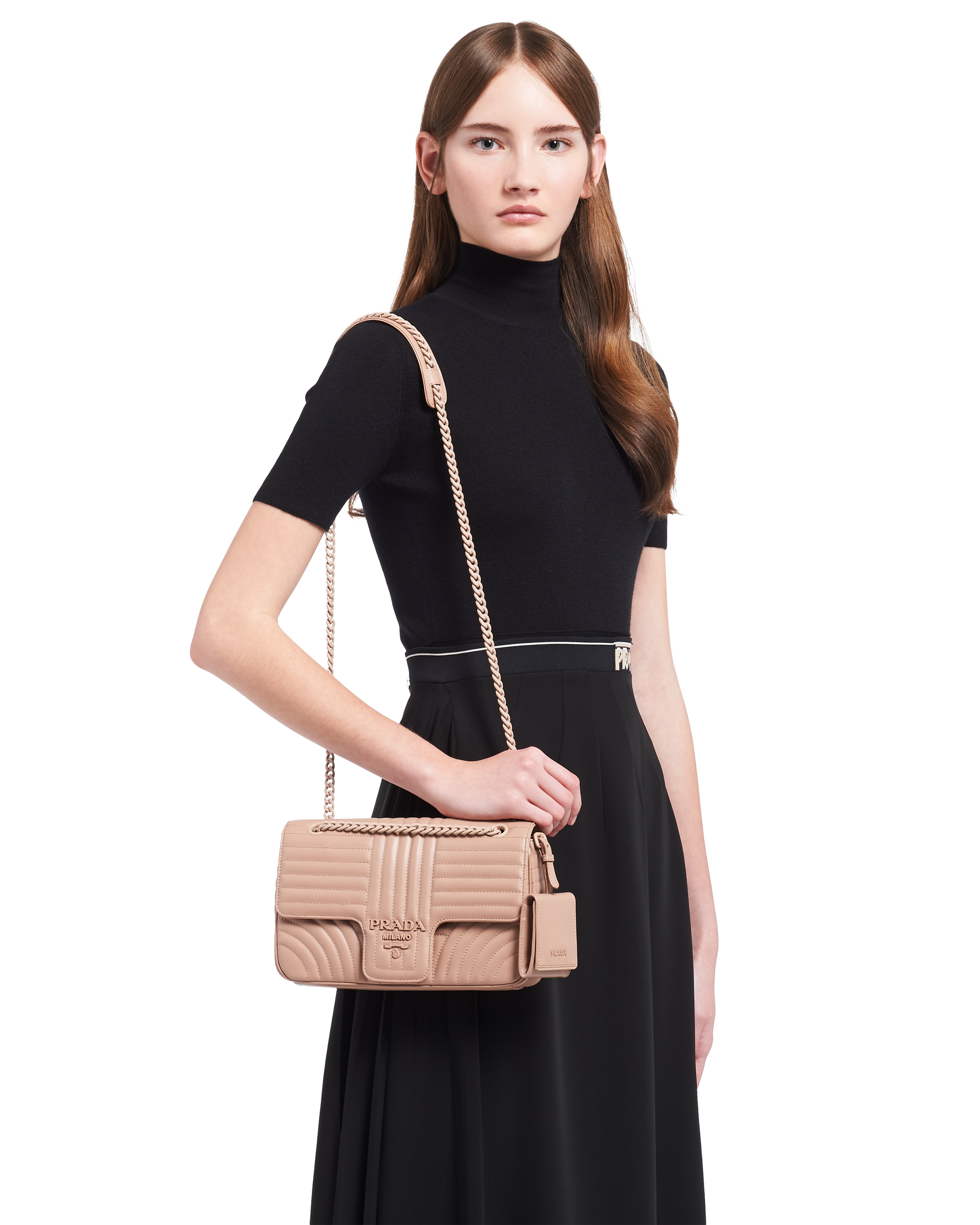 prada small diagramme shoulder bag