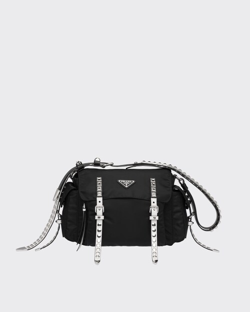 prada studded strap bolsa