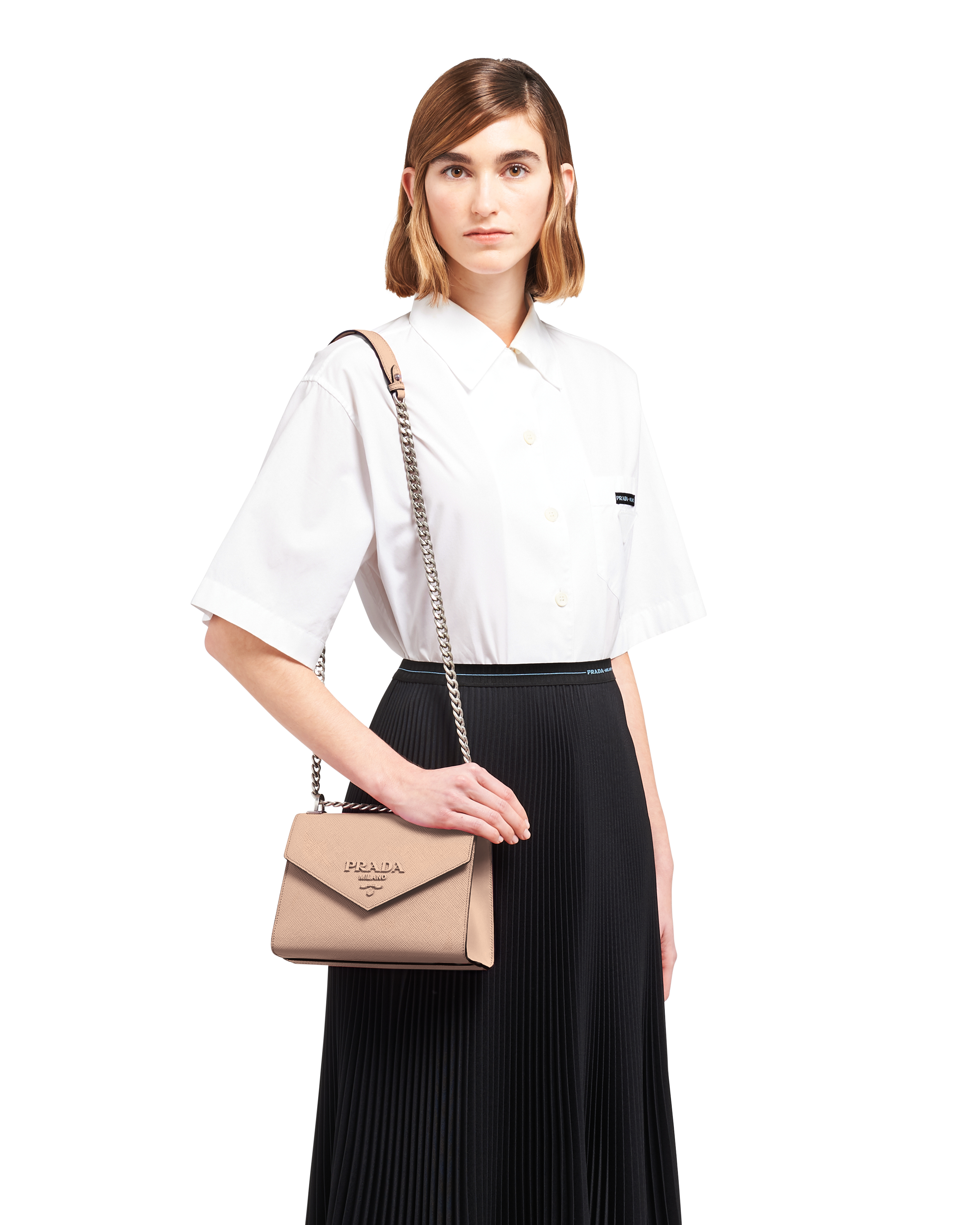 Prada monochrome saffiano best sale