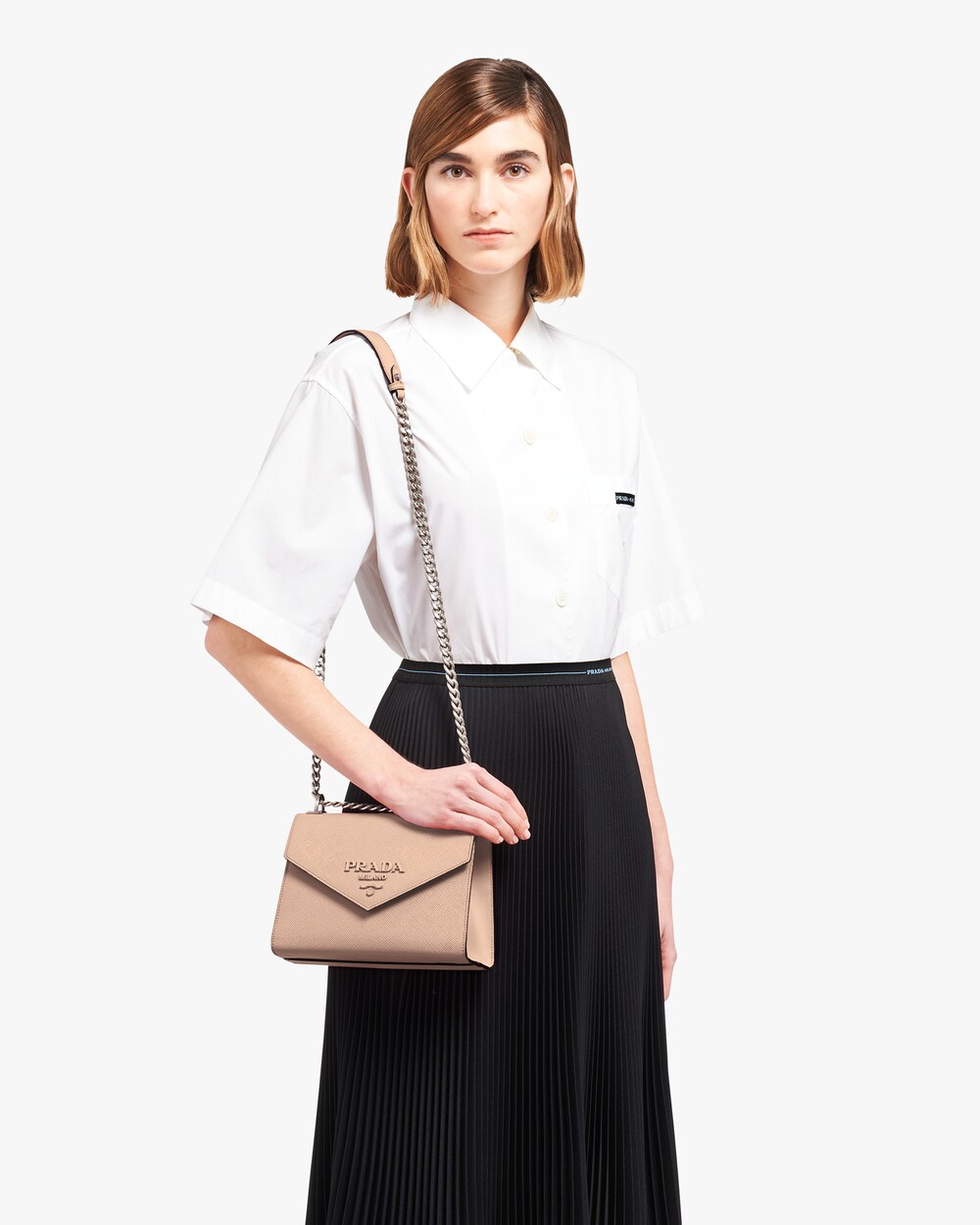 prada mini monochrome bag