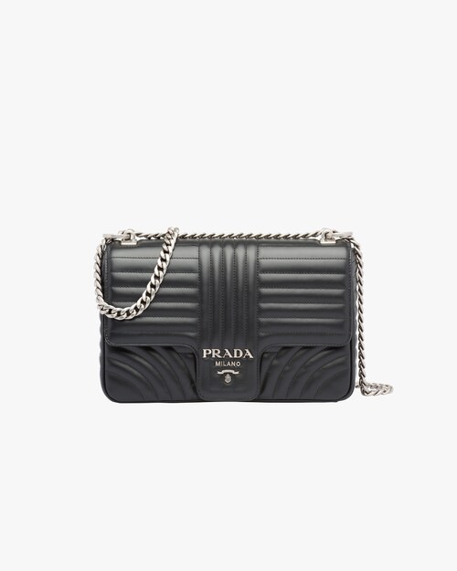 prada black leather purse