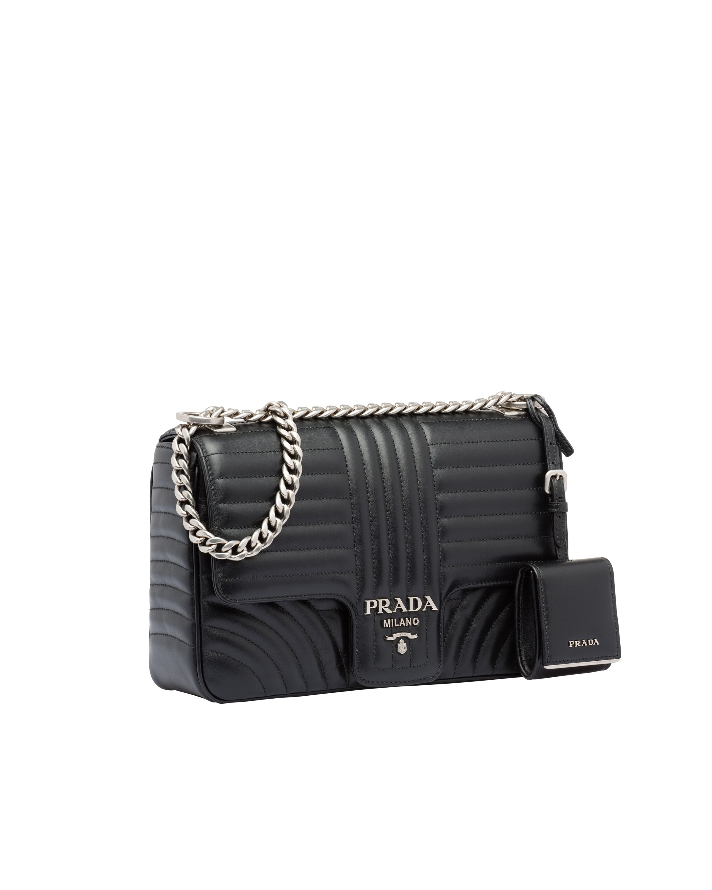 Large Leather Prada Diagramme Bag Prada