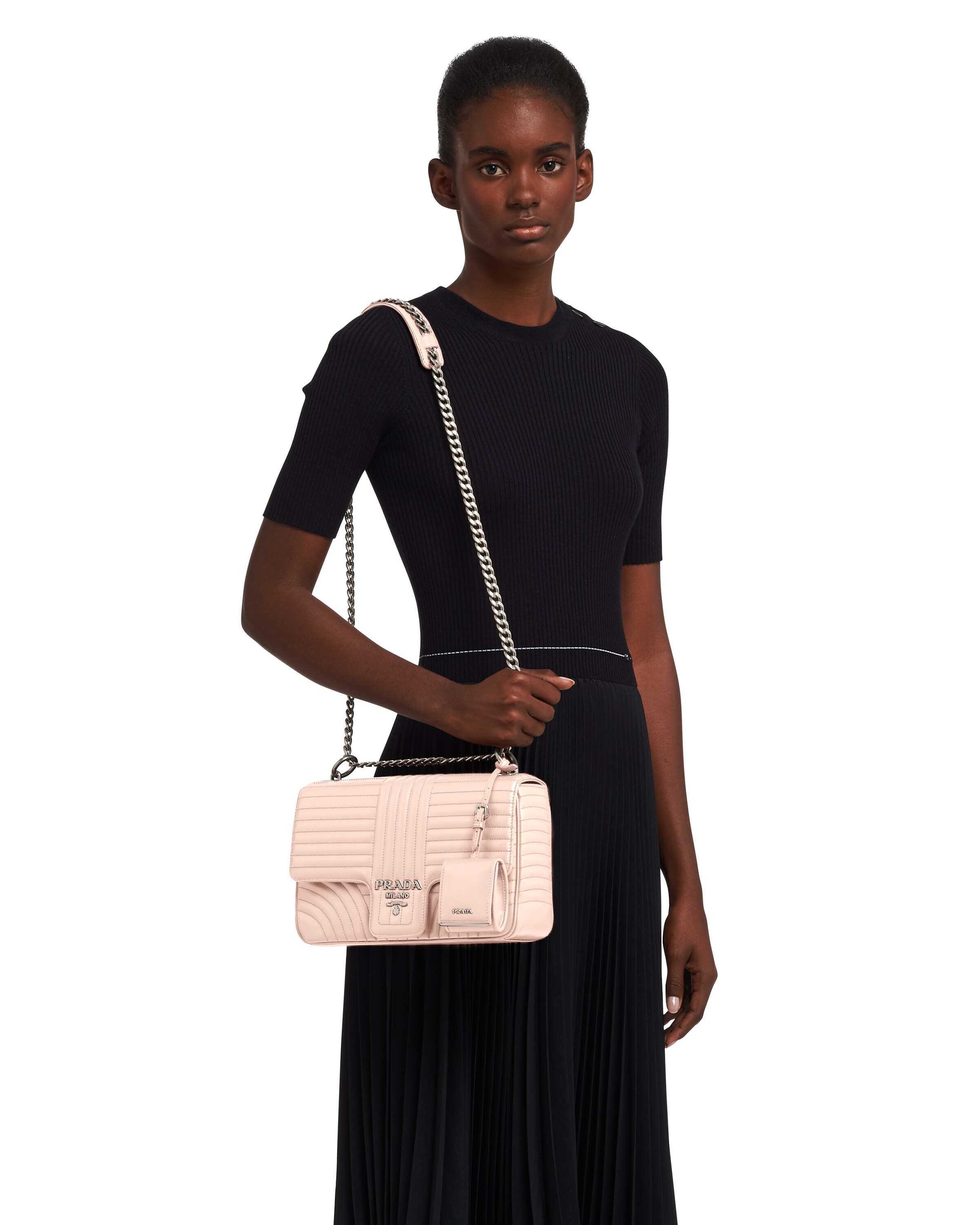 Large Leather Prada Diagramme Bag Prada