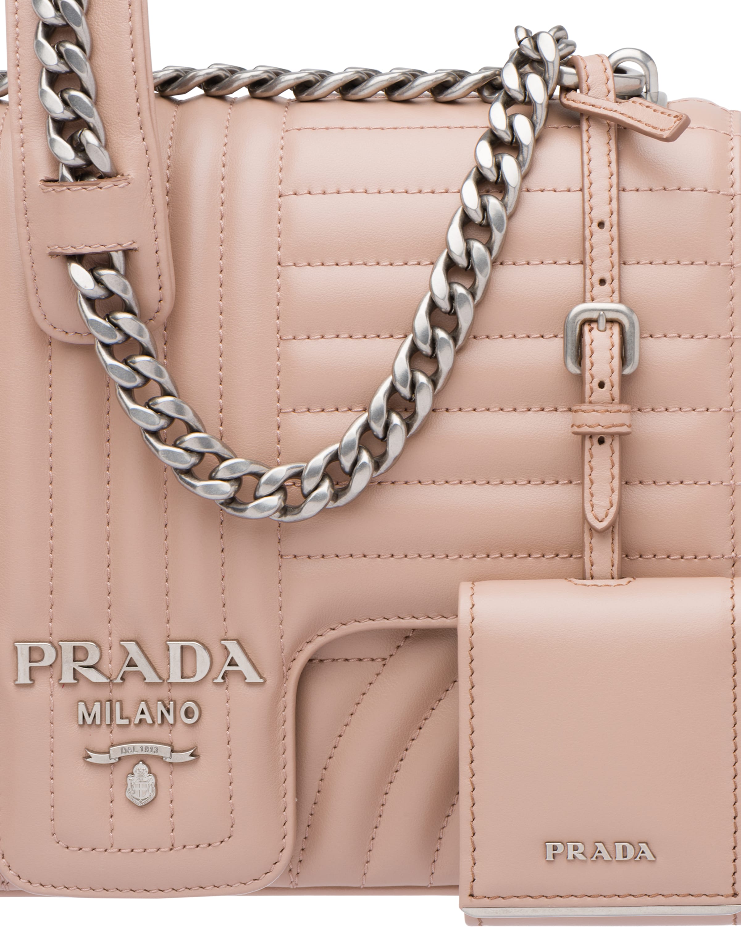 Large Leather Prada Diagramme Bag Prada