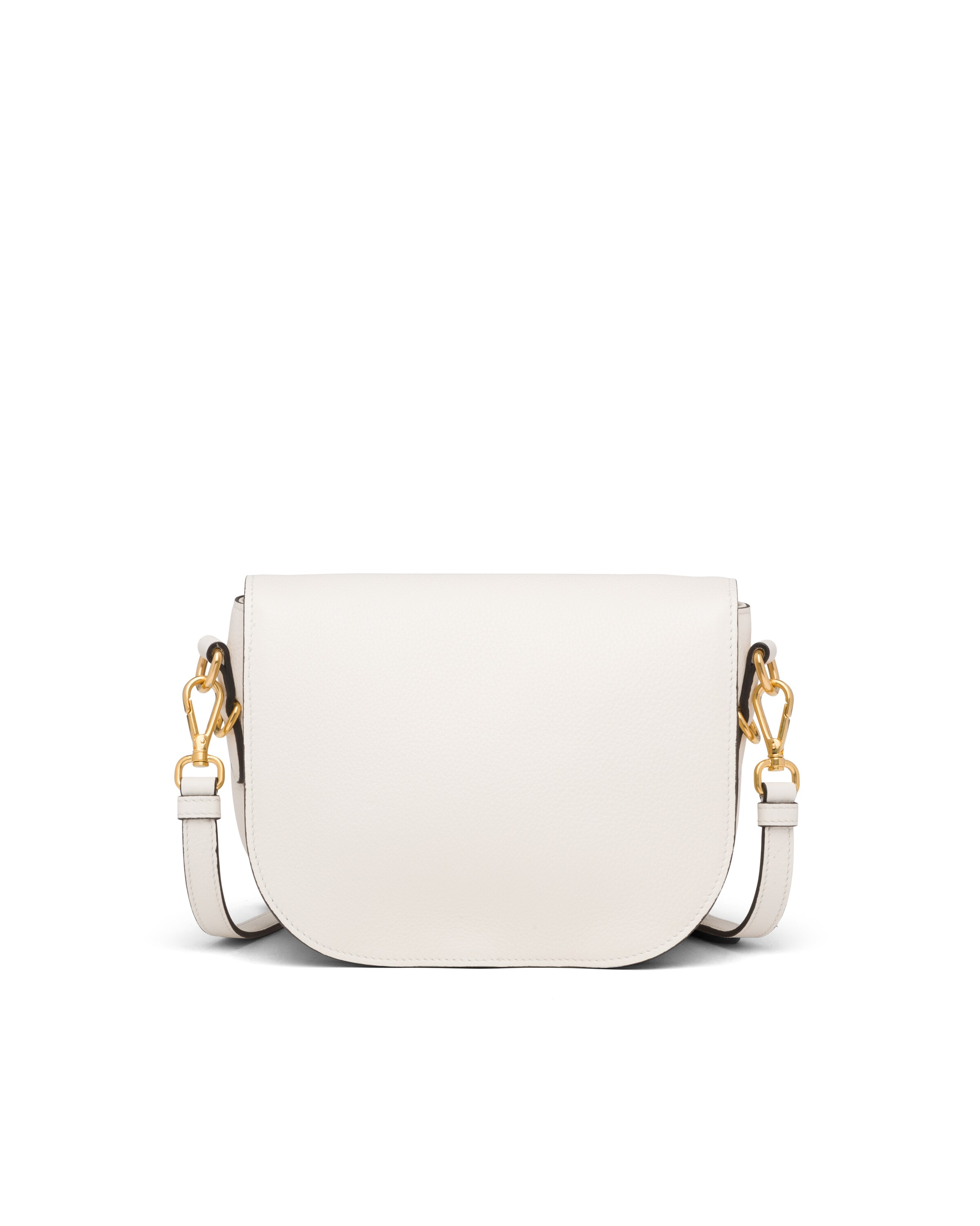White Leather shoulder bag Prada