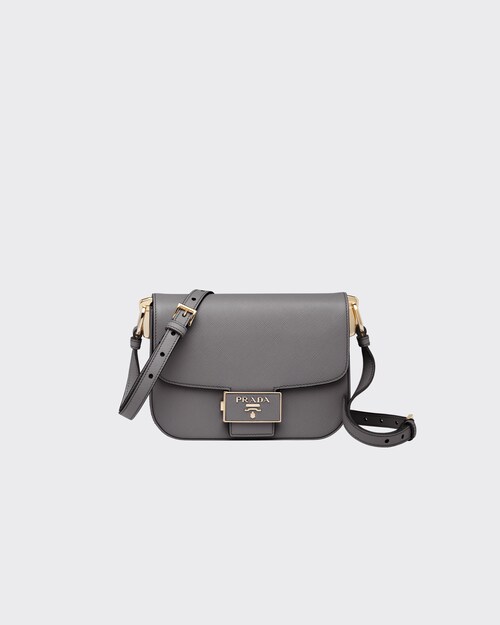 prada saffiano white bolsa