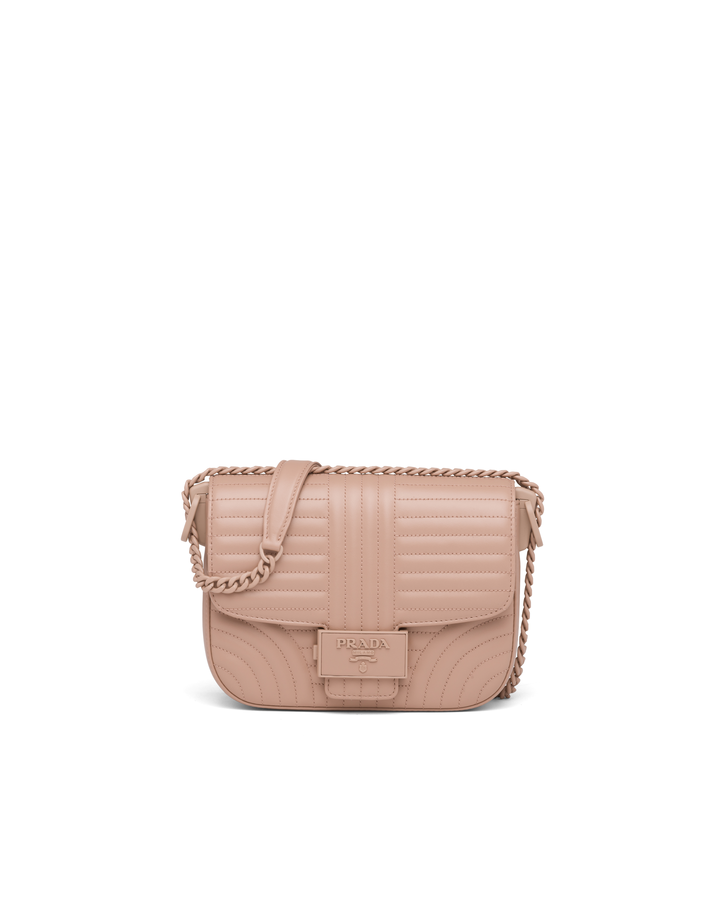 prada diagramme leather bag