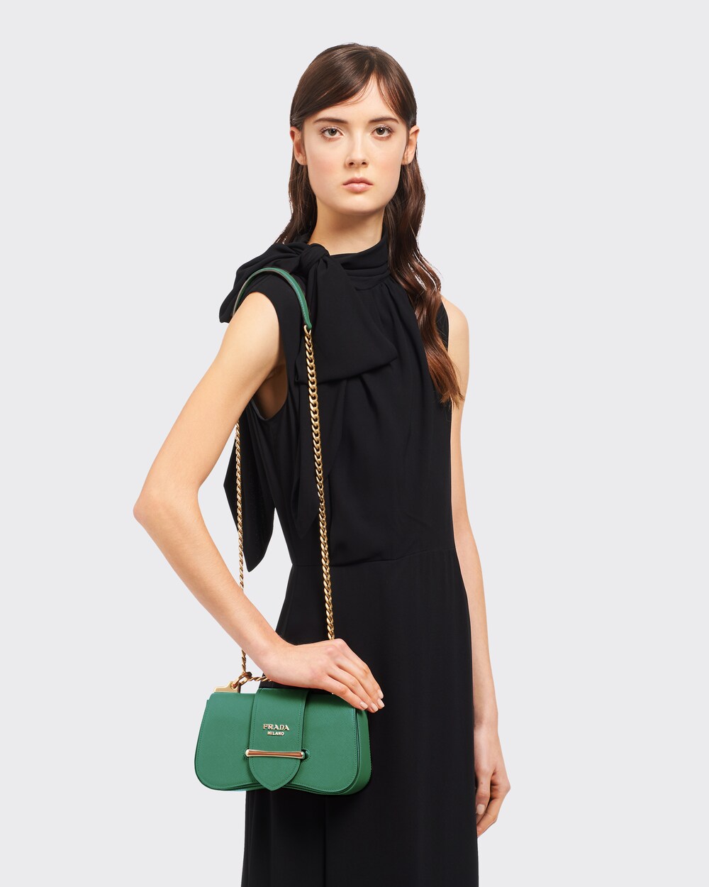 Prada sidonie saffiano leather bag clearance