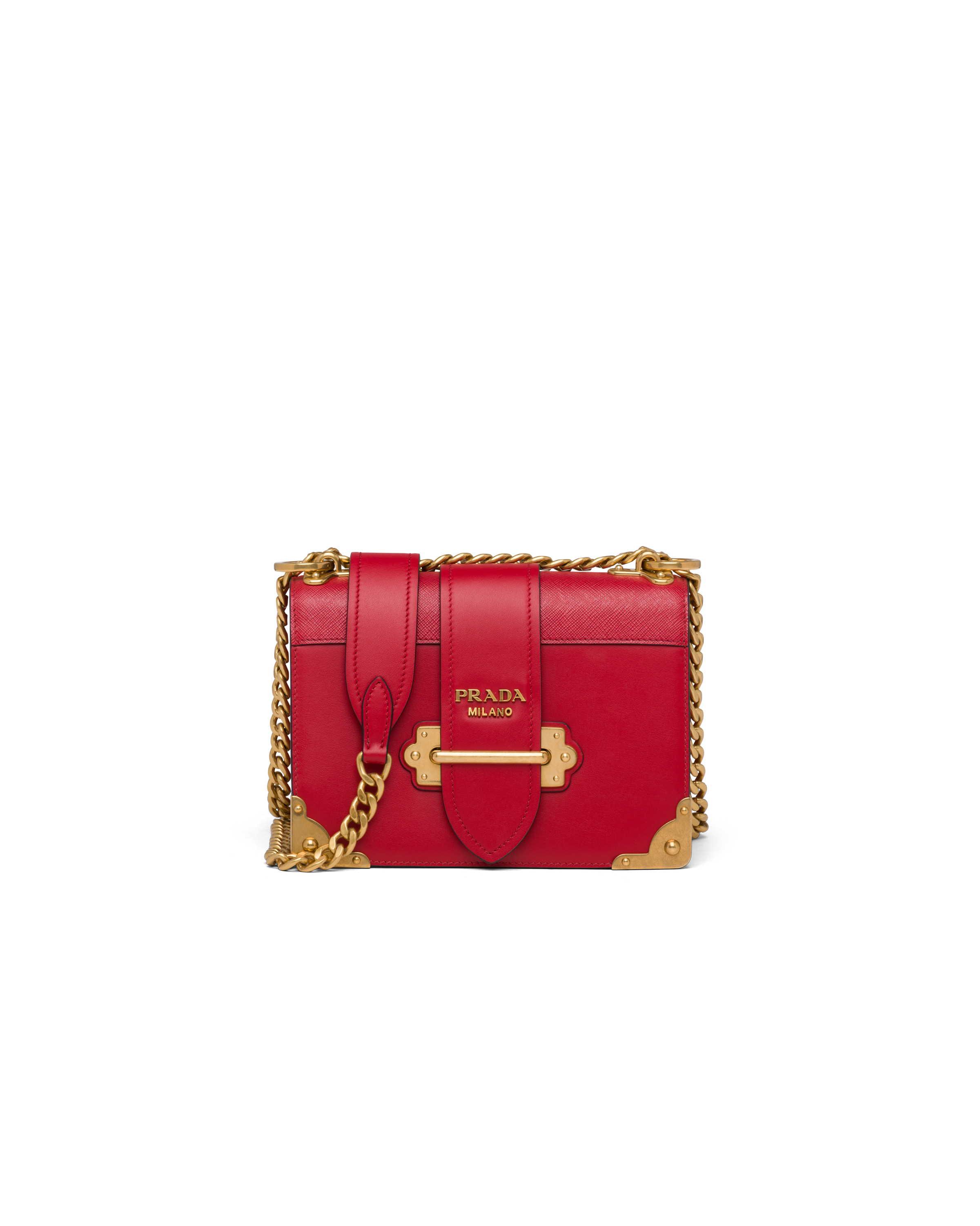 prada shoulder bag red