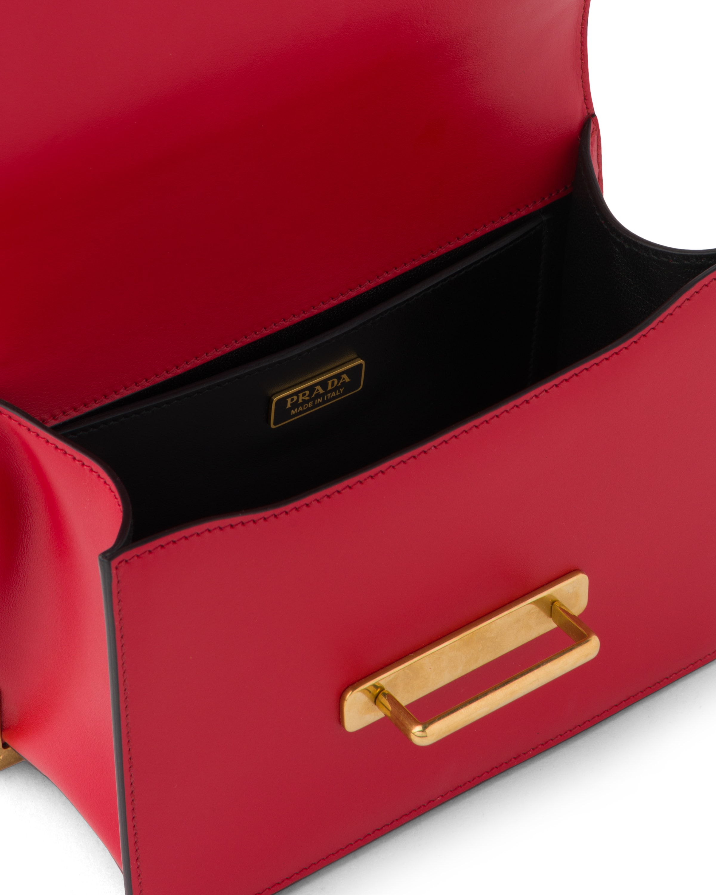 Leather Prada Cahier Shoulder Bag Prada