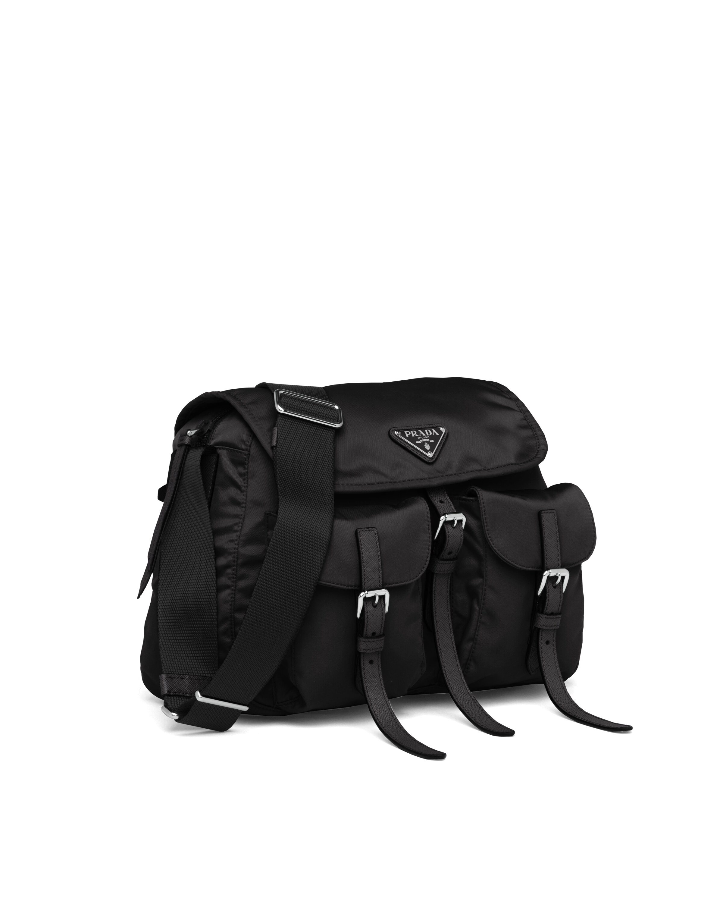 Black Nylon Shoulder Bag Prada