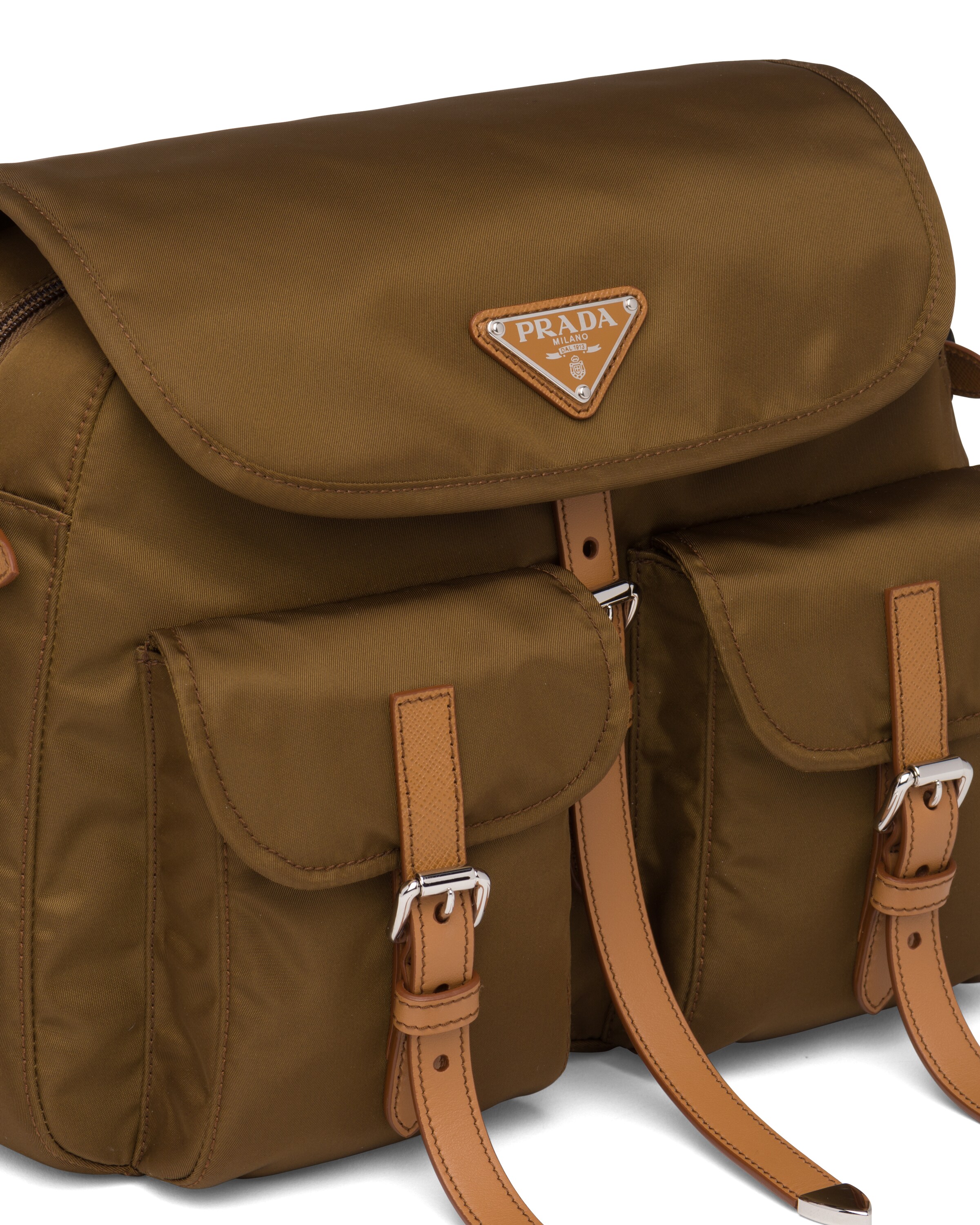 Nylon and Saffiano leather shoulder bag Prada