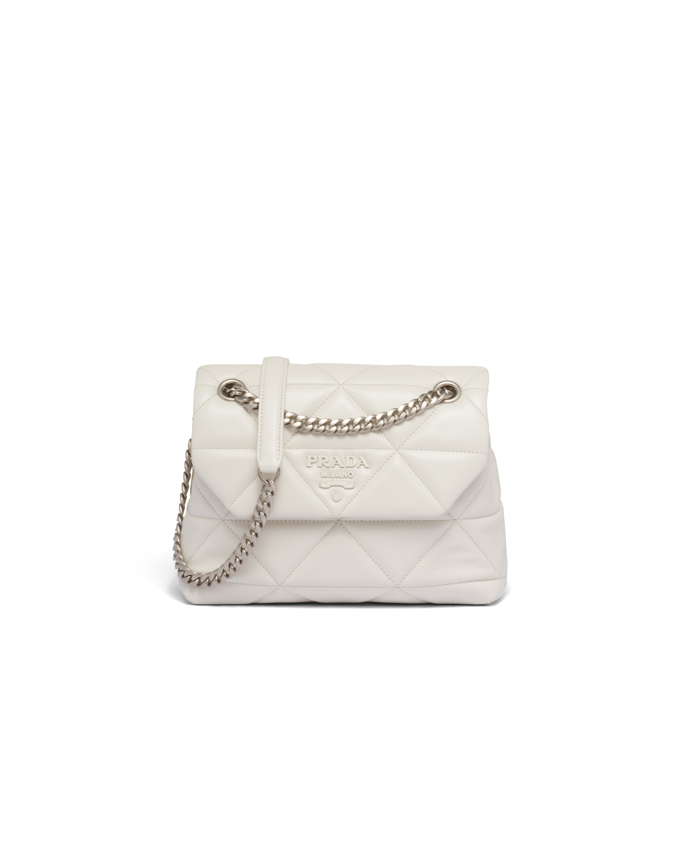 Prada Small  Spectrum Nappa Leather Bag In Weiss