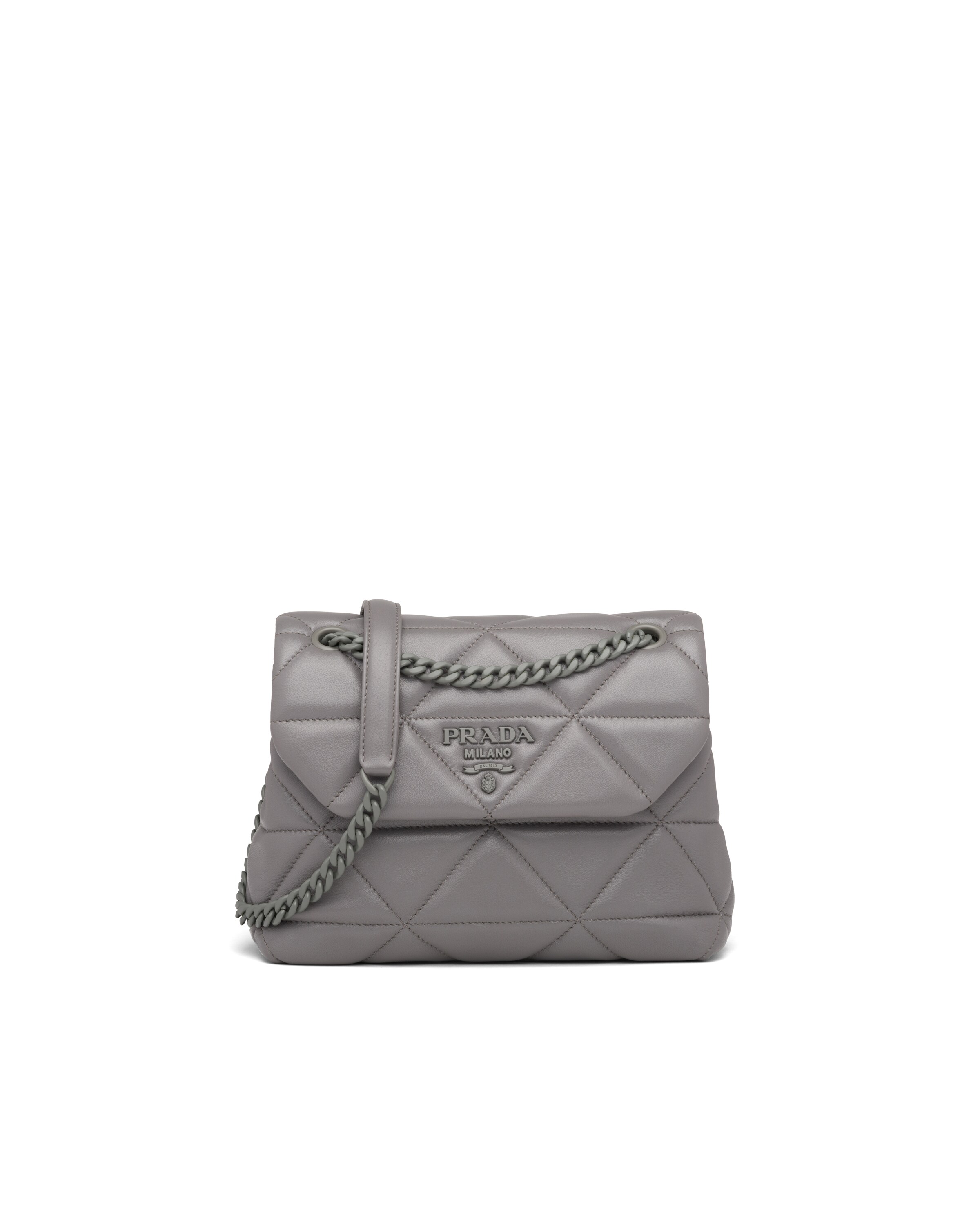 Marble Gray Small Nappa Leather Prada Spectrum Bag Prada