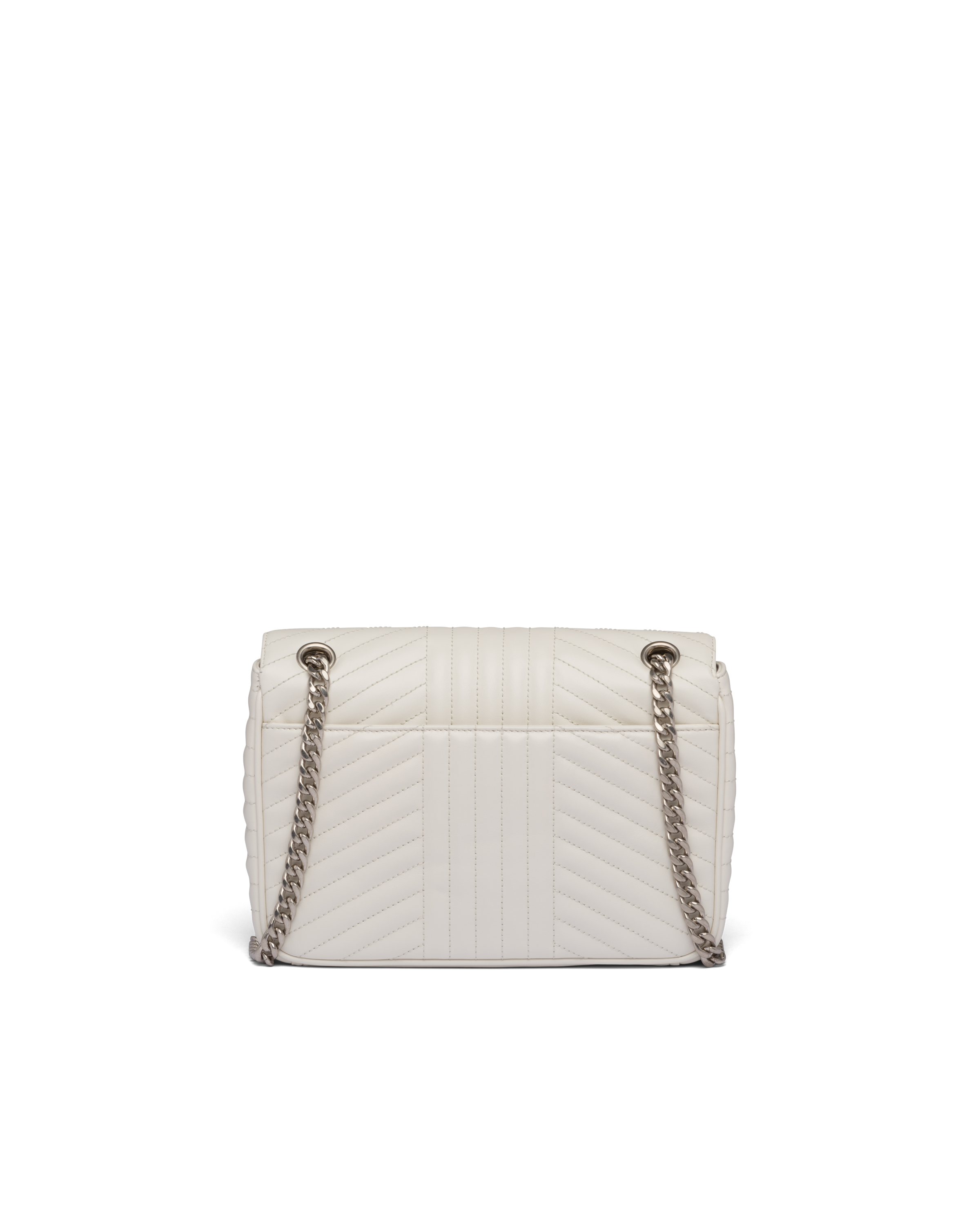 White Prada Diagramme shoulder bag Prada