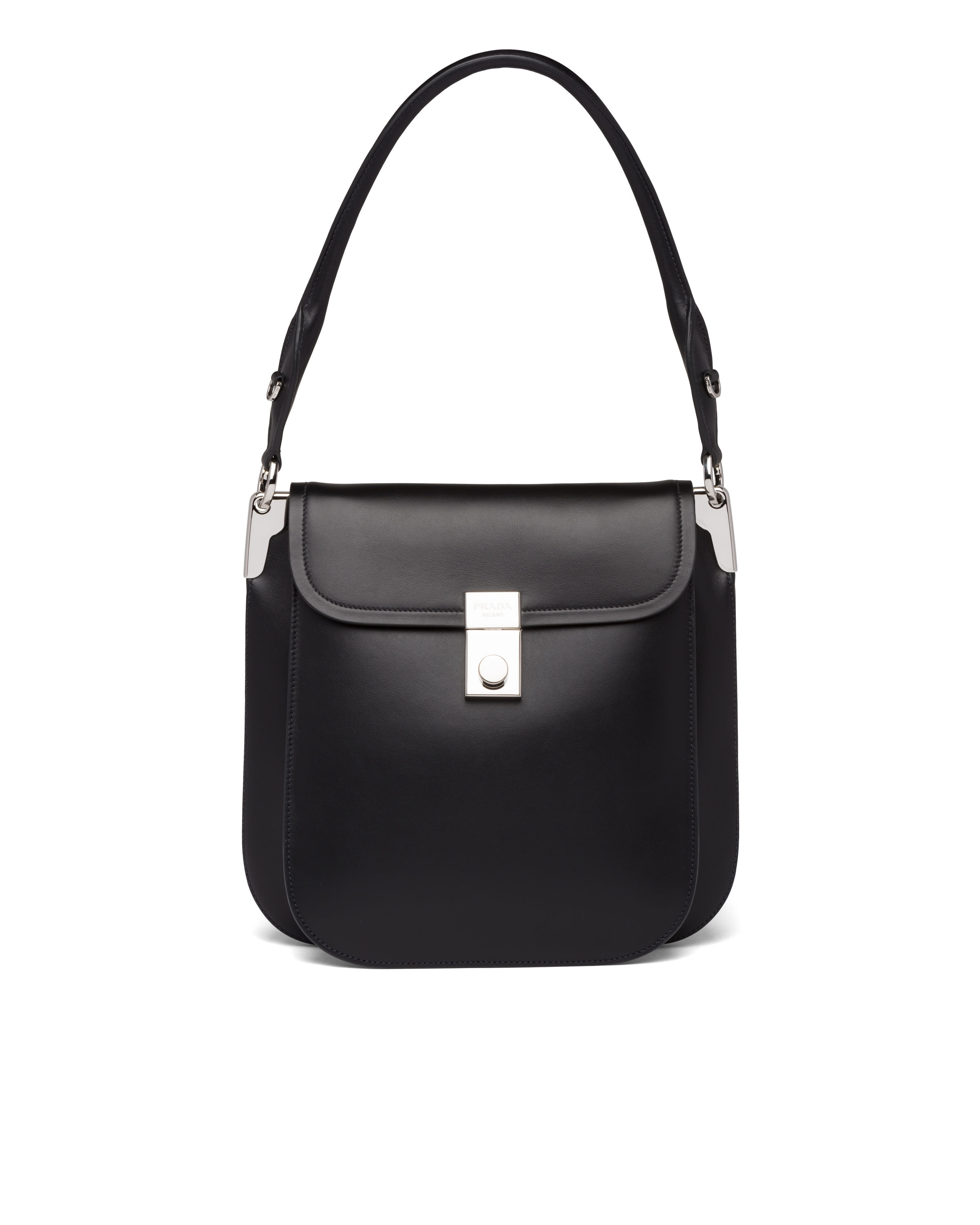 Prada margit leather outlet shoulder bag