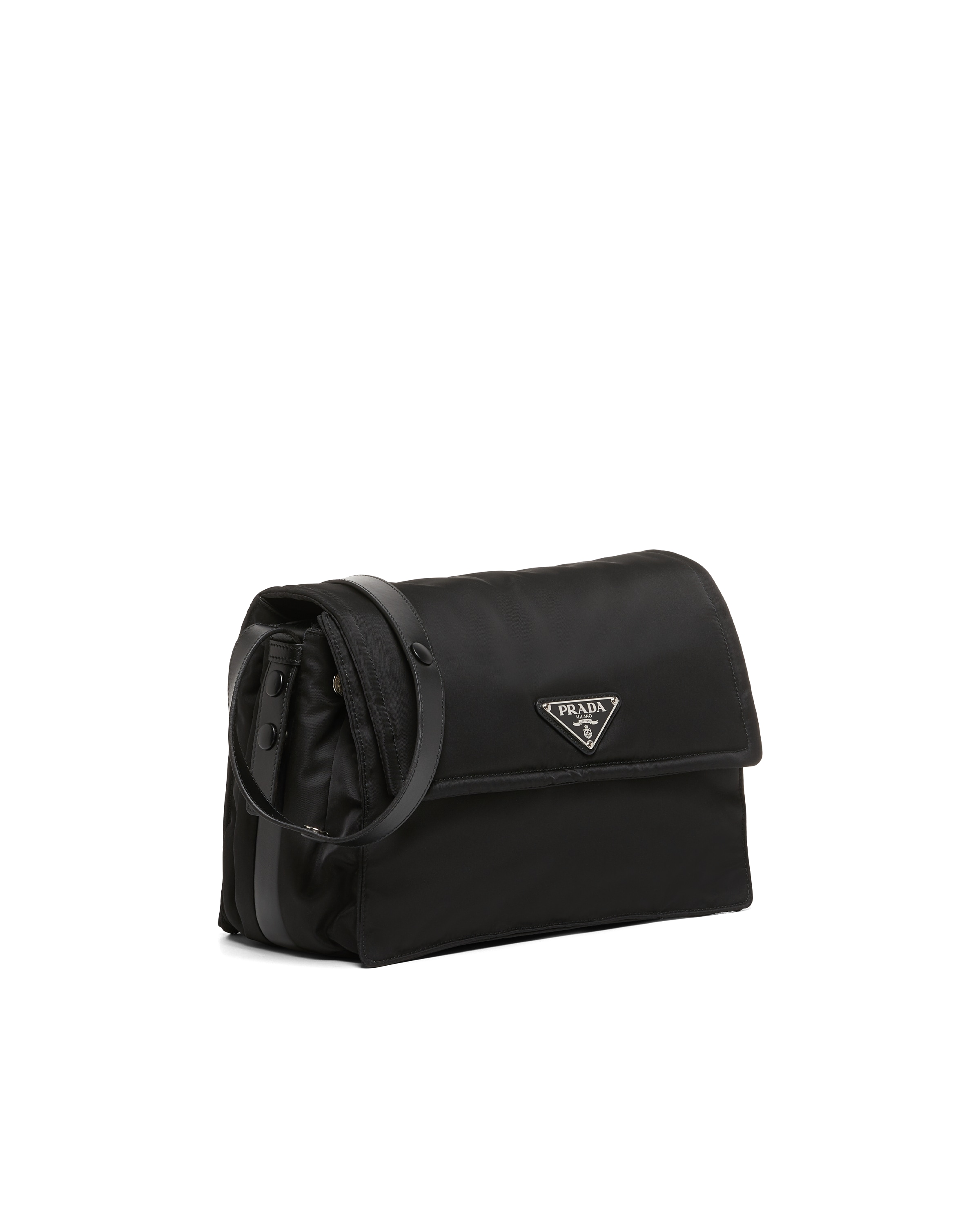 Medium padded nylon shoulder bag Prada
