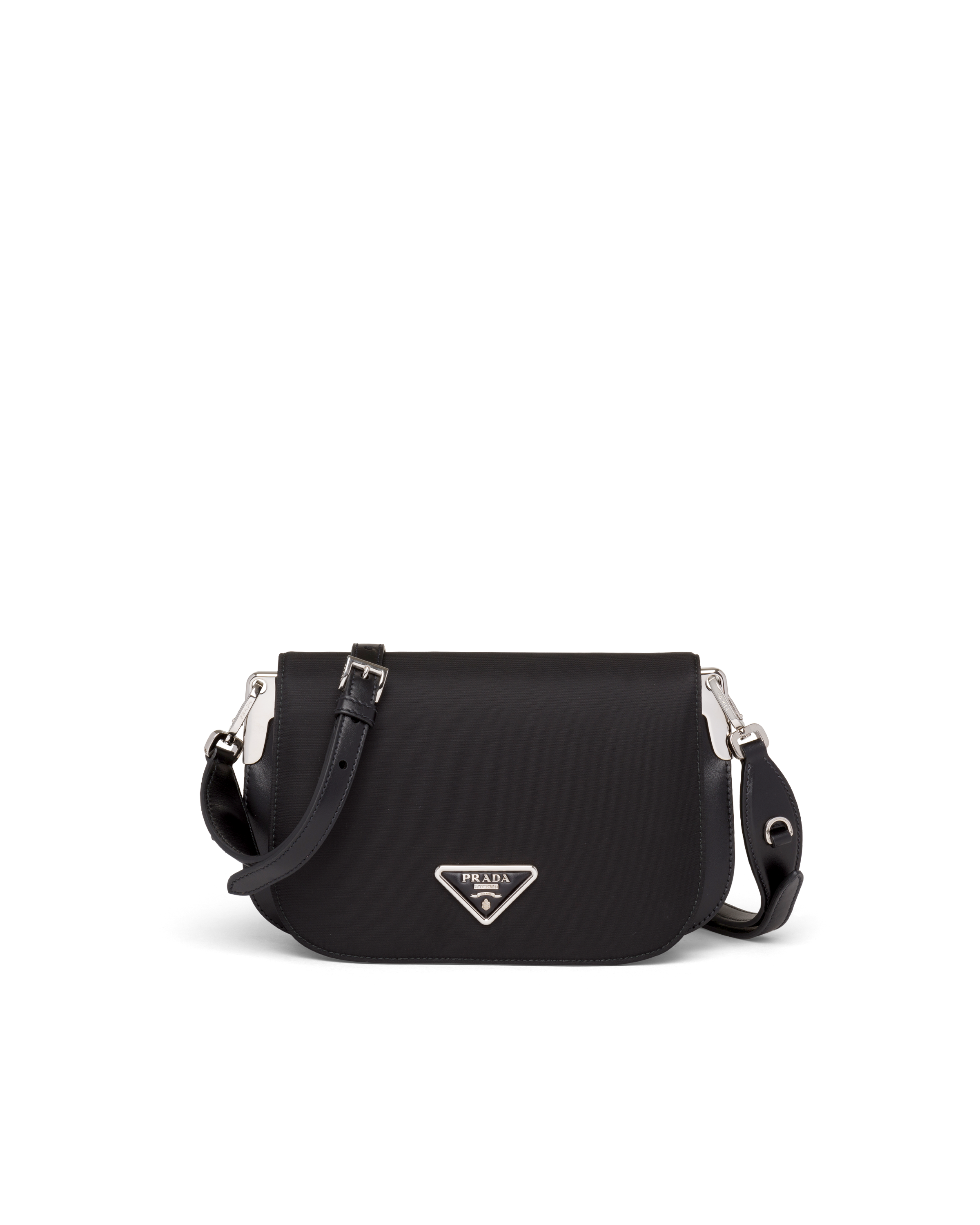 Black Nylon and leather shoulder bag | Prada