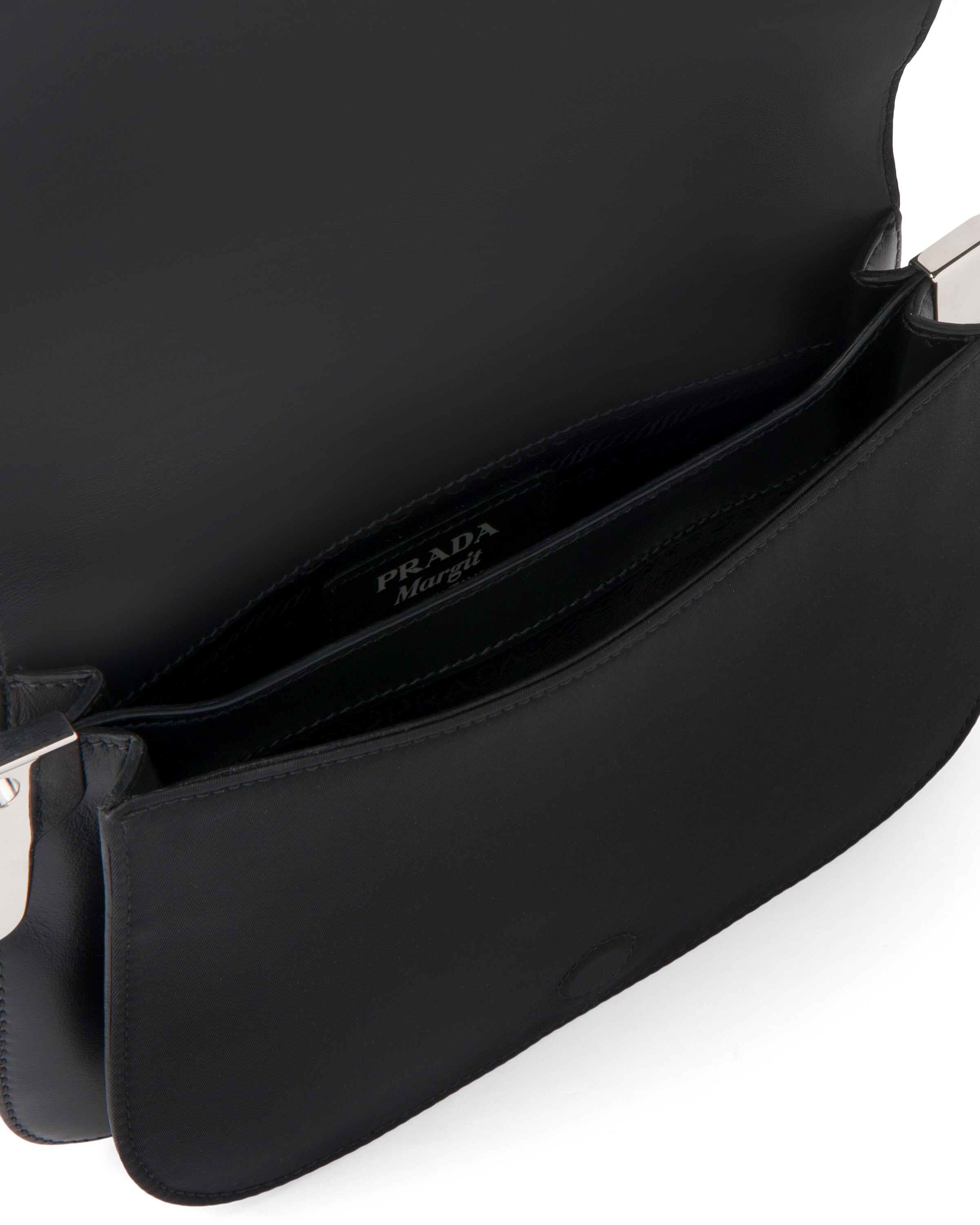 Black Nylon and leather shoulder bag Prada