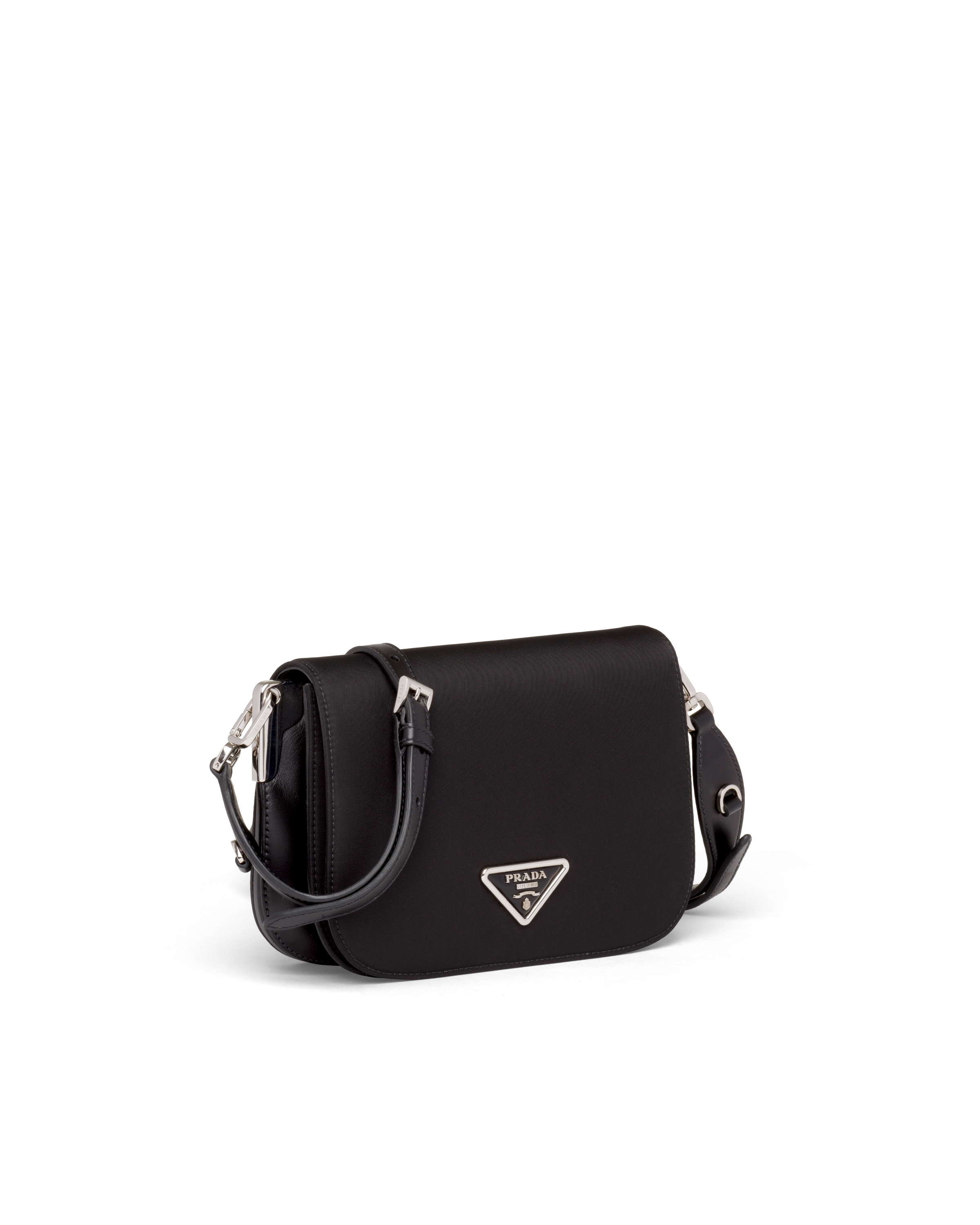 prada nylon black shoulder bag