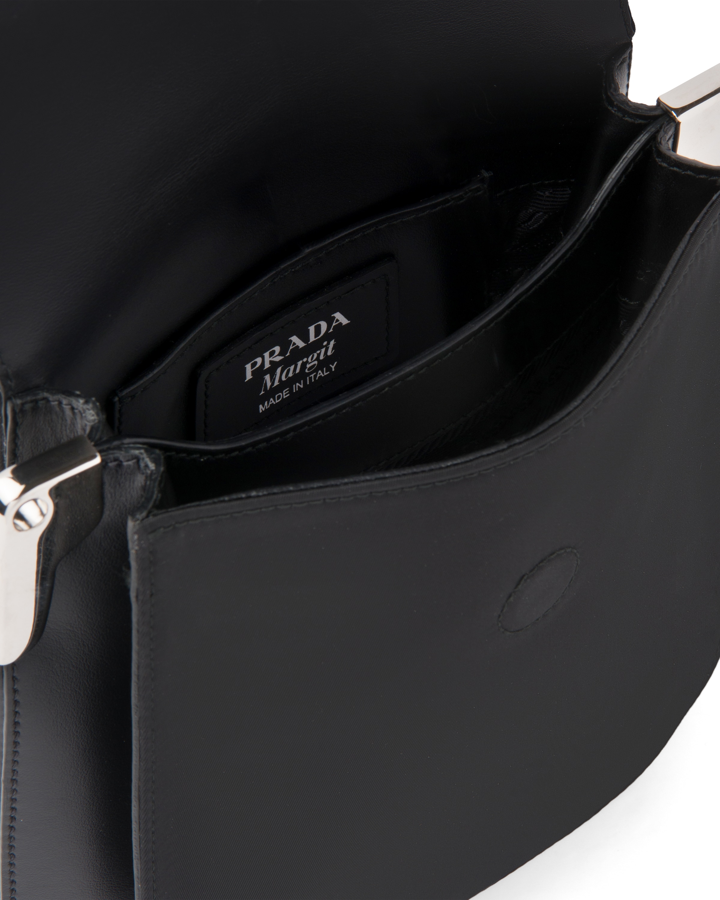 Nylon and leather shoulder bag Prada