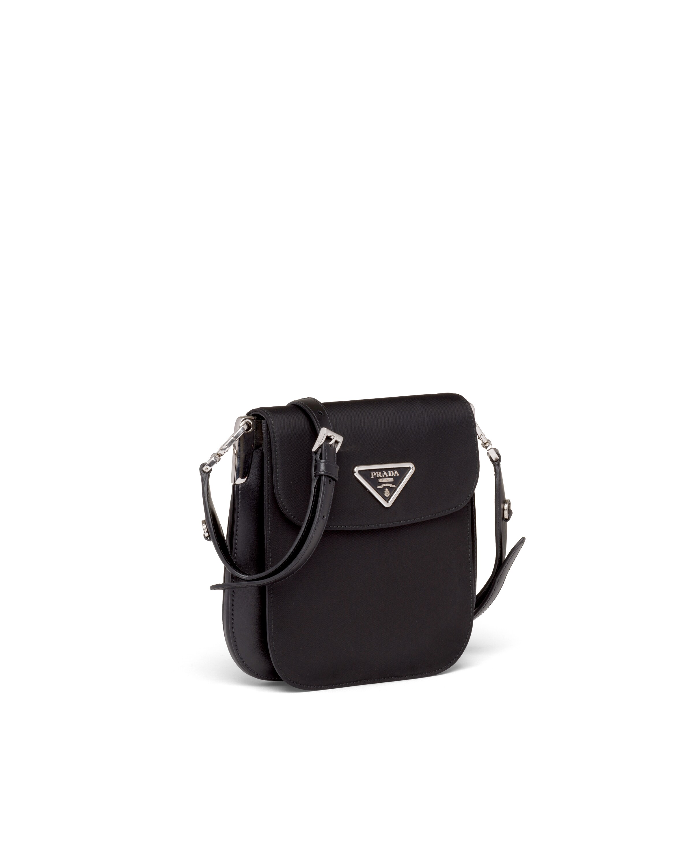 Nylon and leather shoulder bag Prada