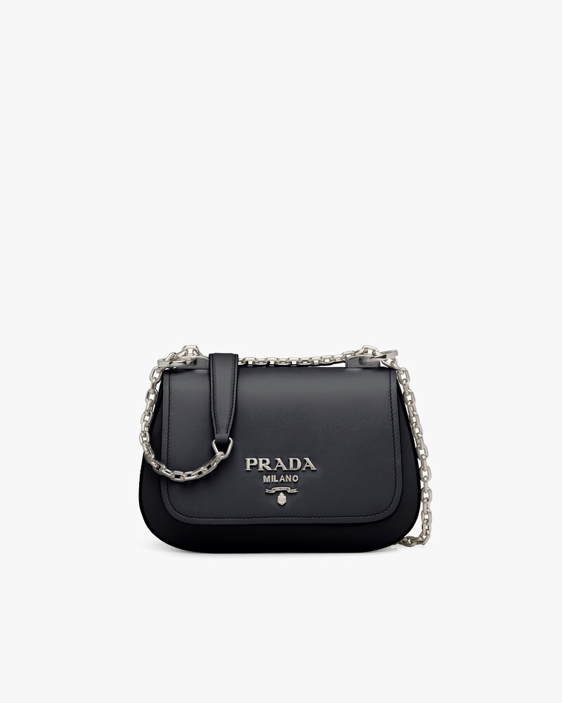 prada silver chain bag