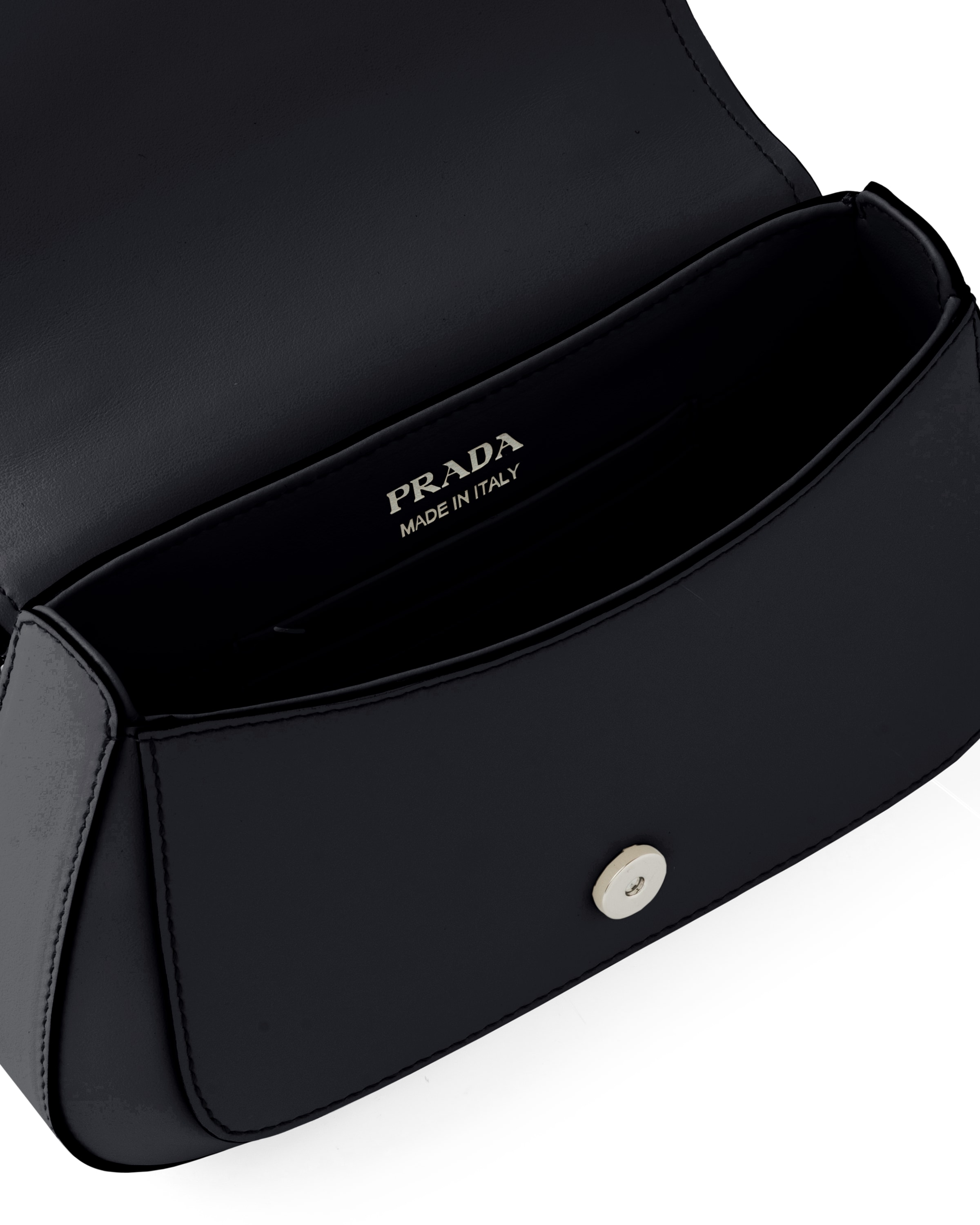 Black Leather shoulder bag Prada
