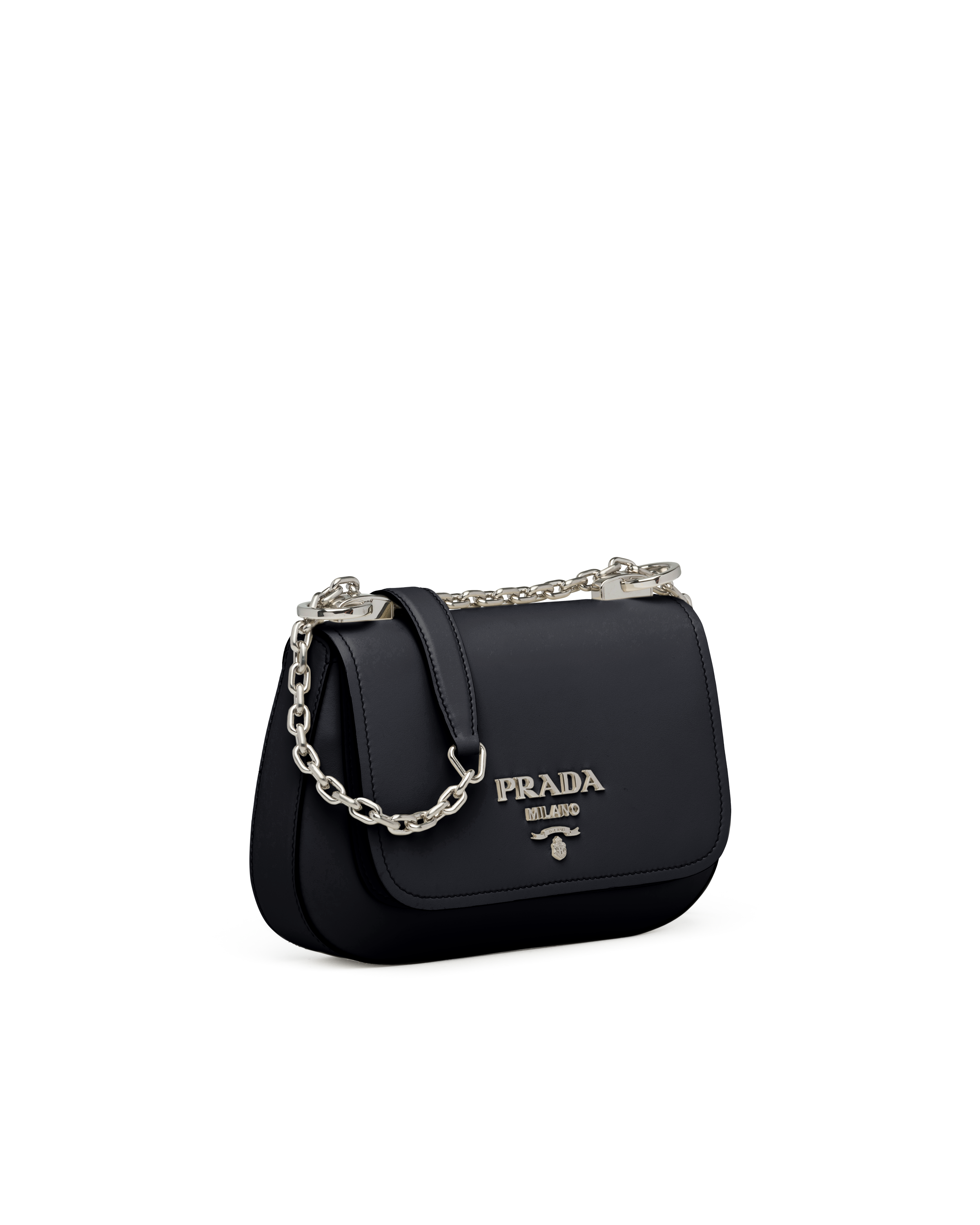 prada silver chain bag