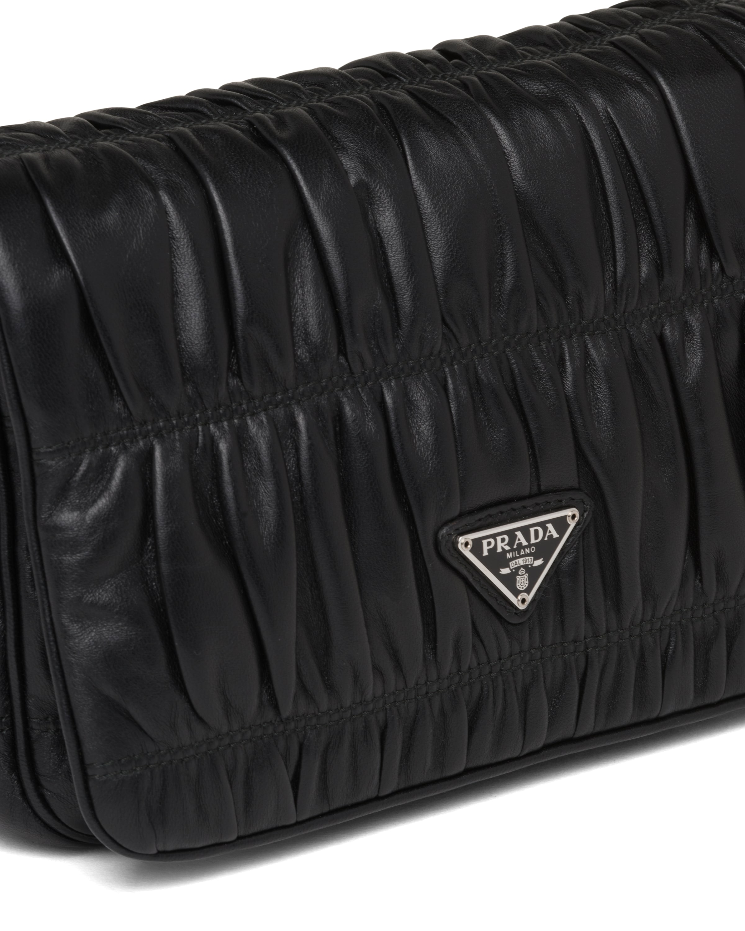 Gaufré nappa leather shoulder bag Prada