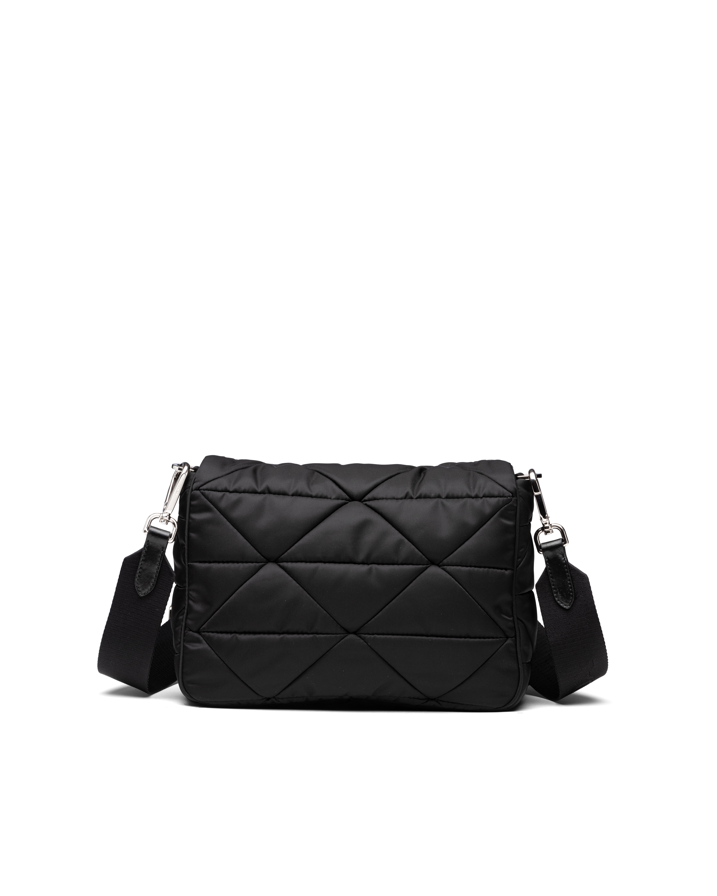 Black Padded nylon shoulder bag Prada