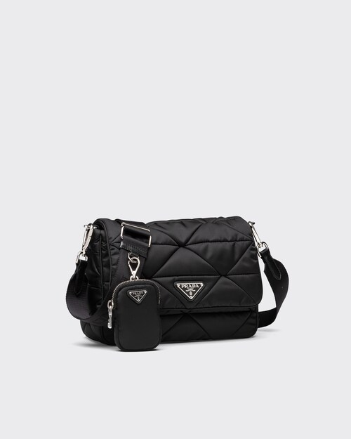 Prada black tessuto shoulder bag clearance