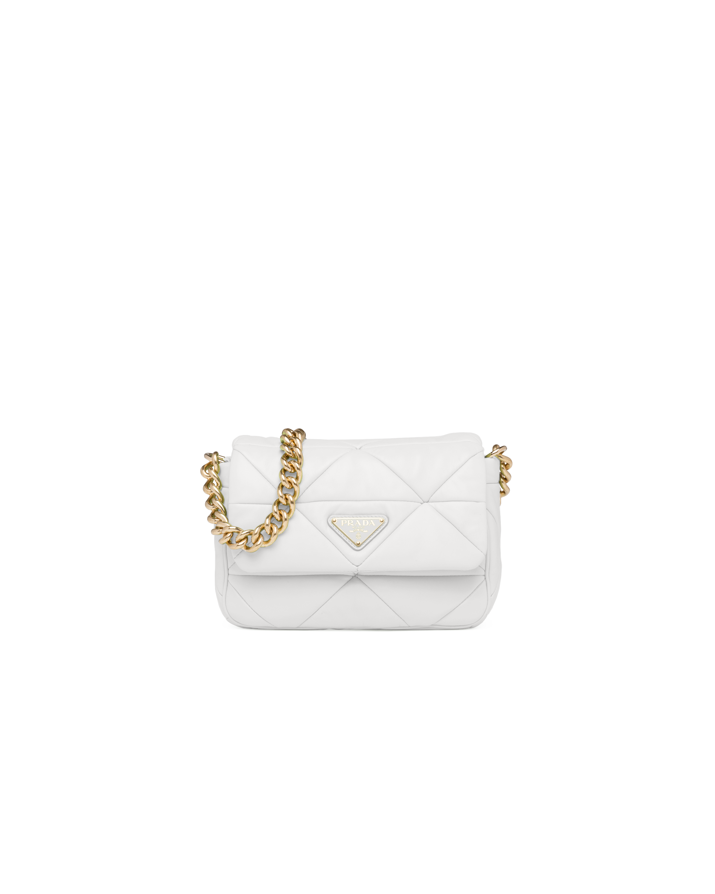 Prada white and gold bag clearance