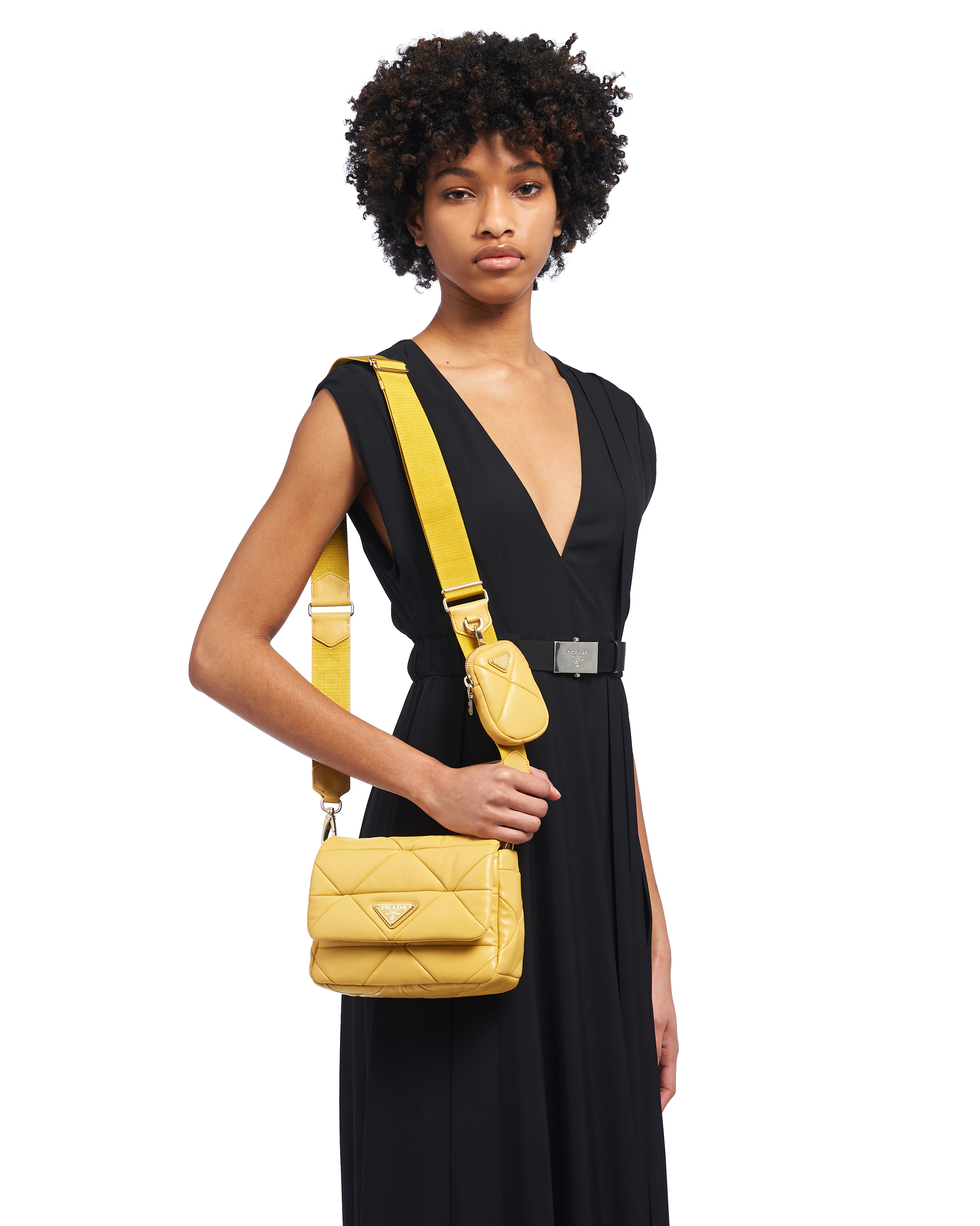 prada yellow handbag