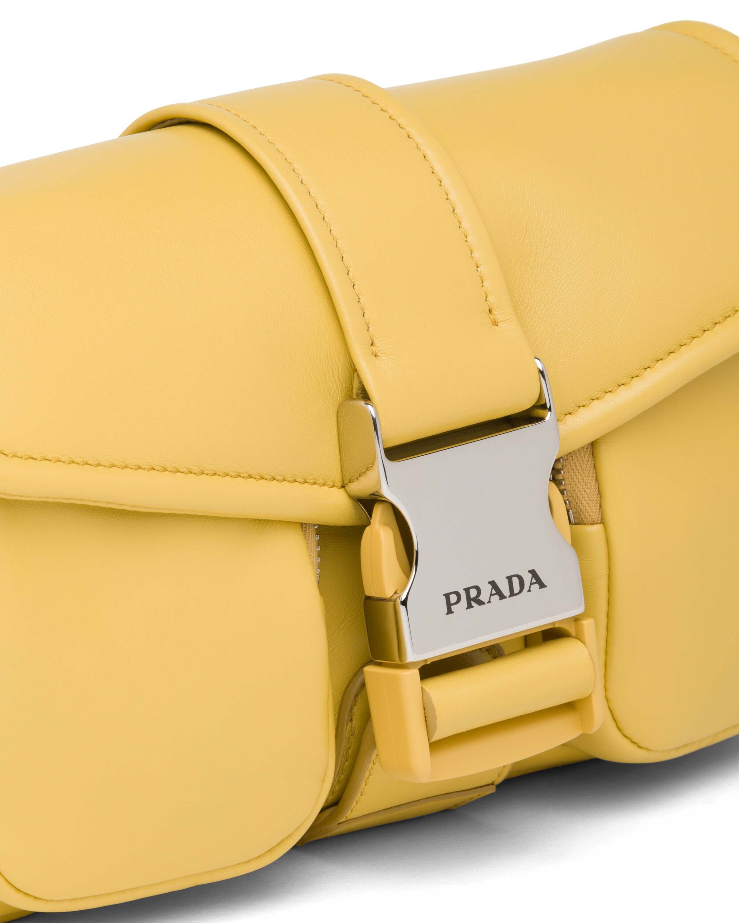 Yellow Prada Pocket nappa leather bag Prada