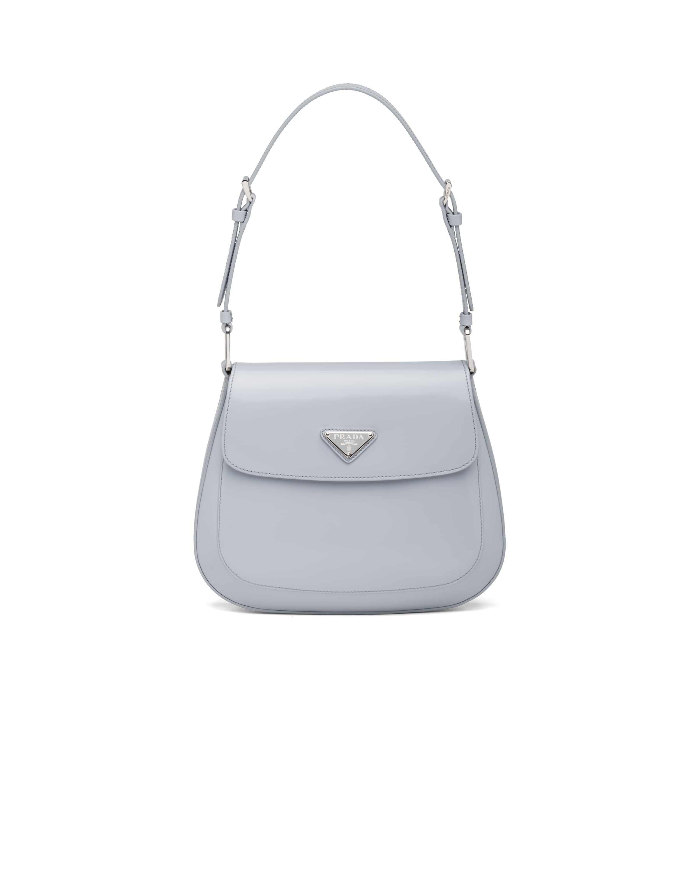 prada cleo 亮面皮革单肩包