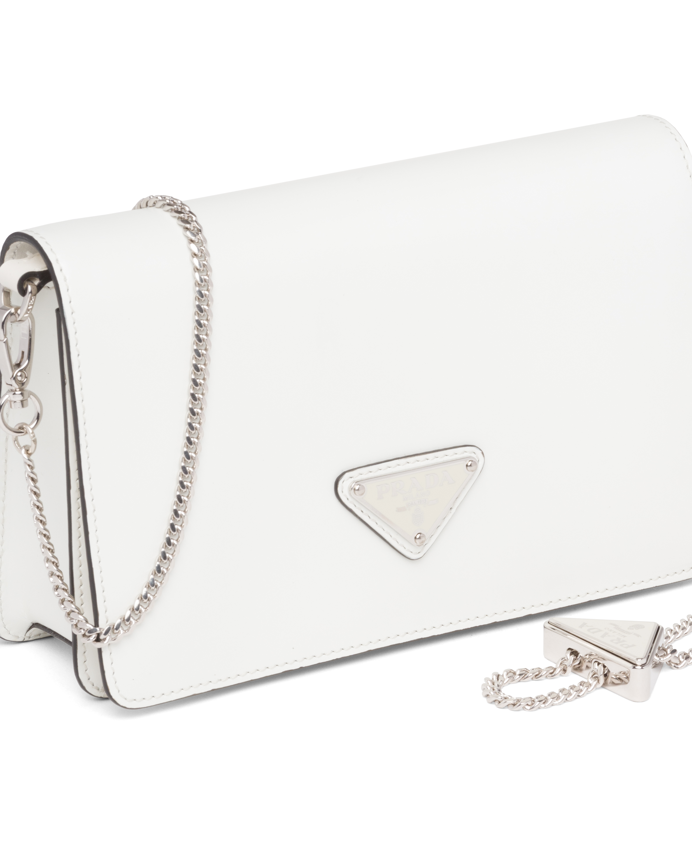 Brushed leather shoulder bag