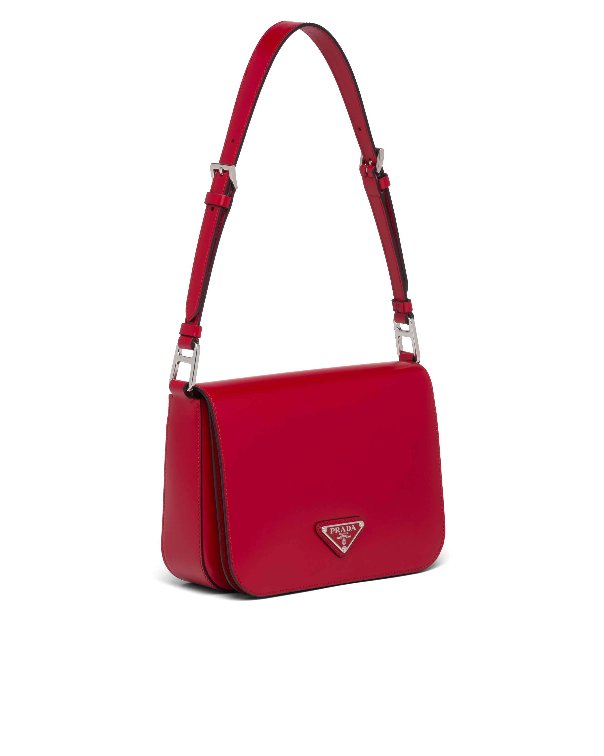 Scarlet Brushed leather shoulder bag Prada