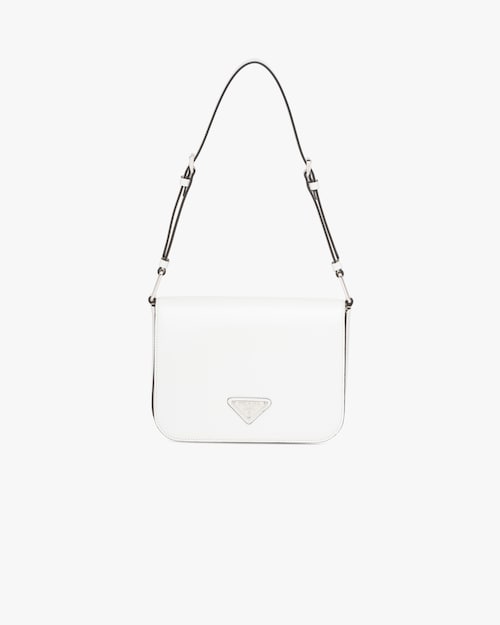 white prada shoulder bag