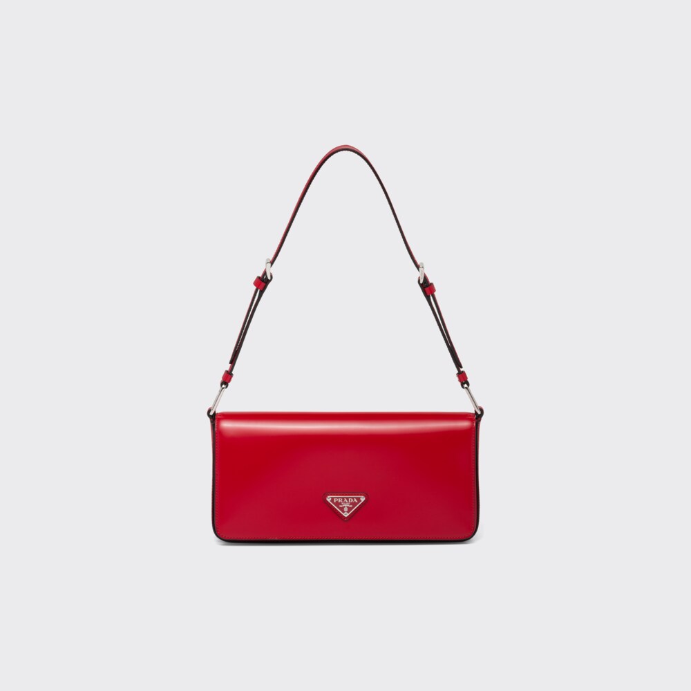 Scarlet Brushed leather Prada Femme bag Prada