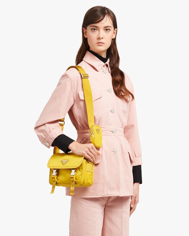 prada yellow shoulder bag