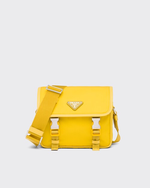 prada nylon shoulder bolsa yellow