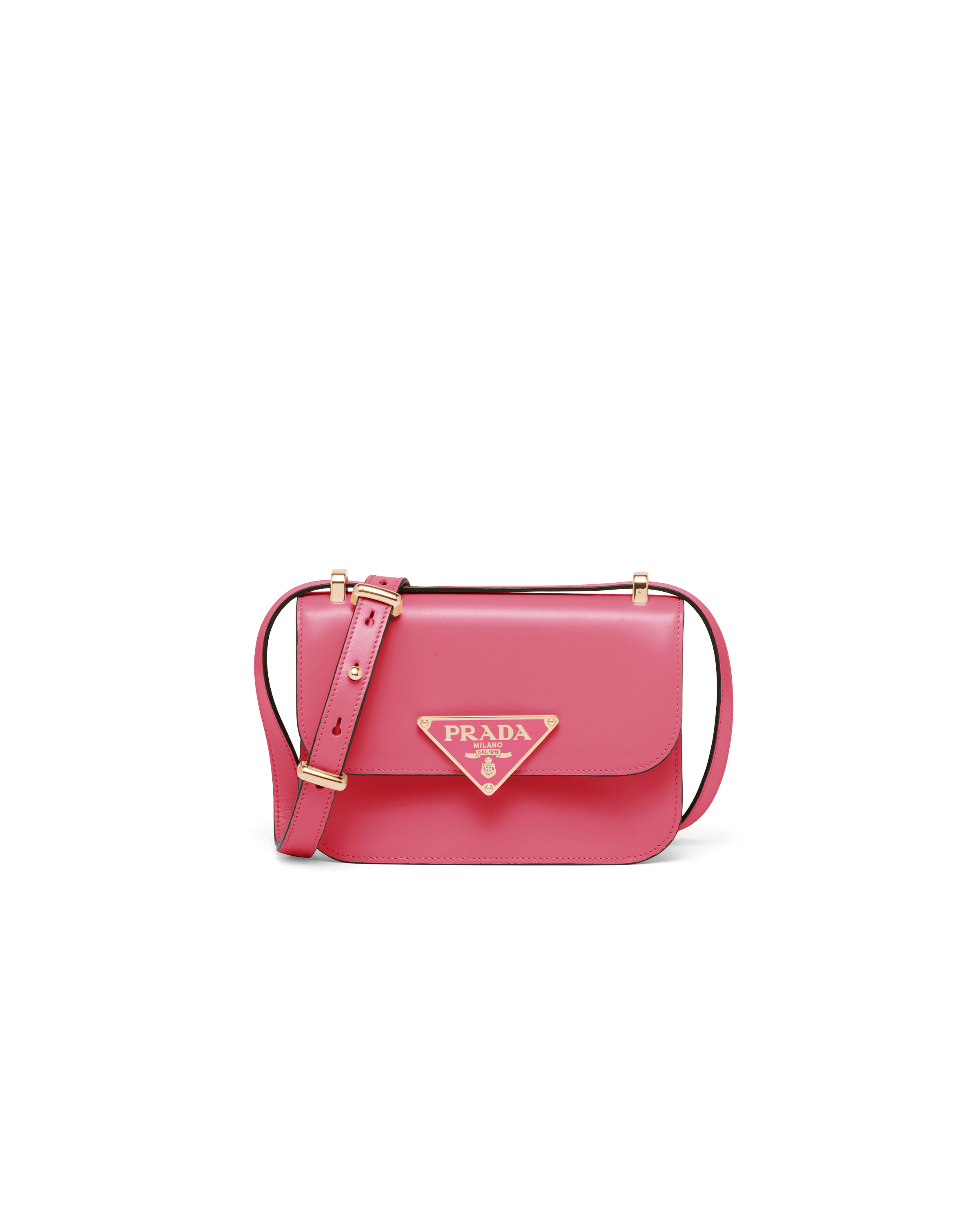 PRADA PRADA EMBLÈME LEATHER BAG