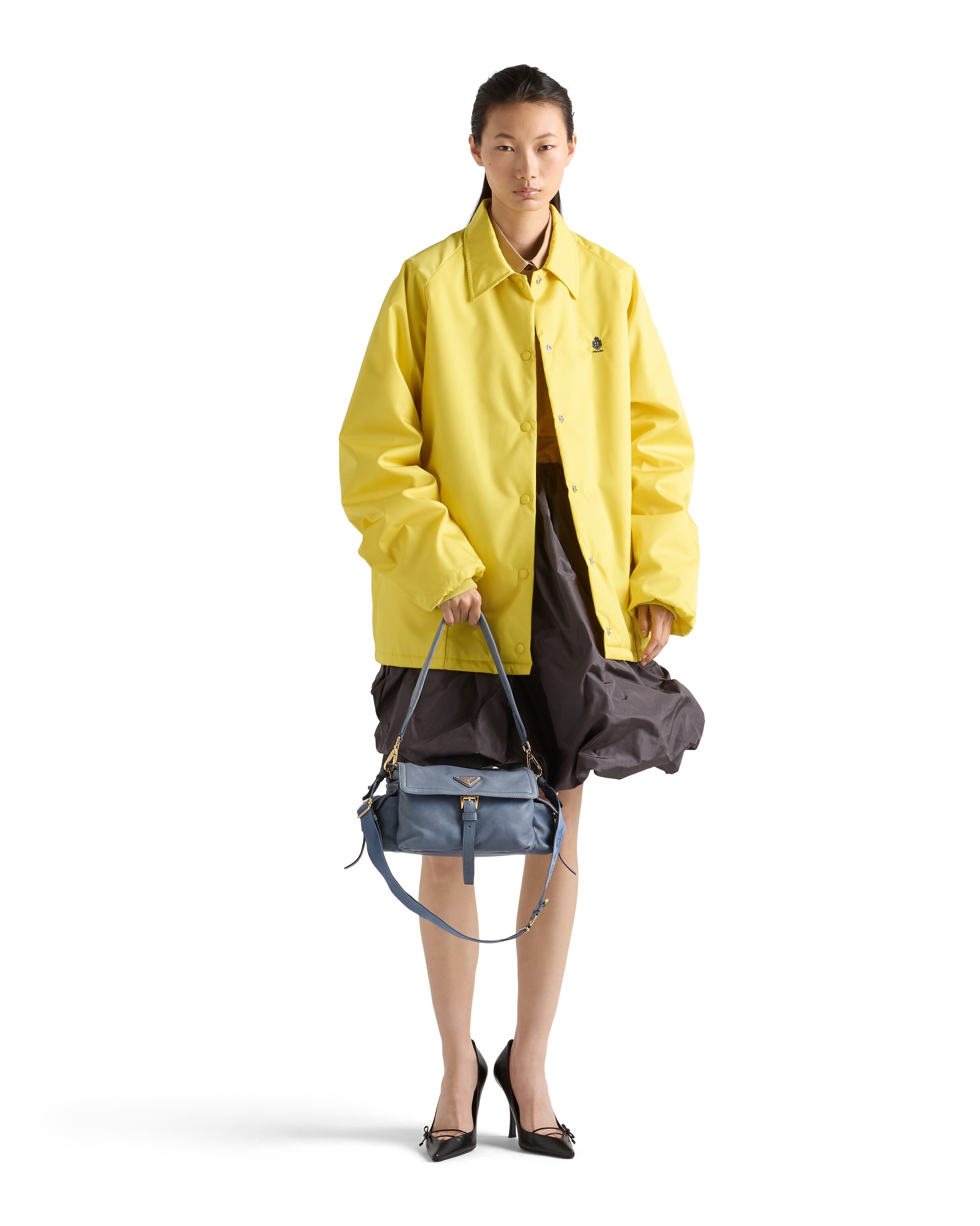 Prada Explore Medium Nappa Leather Shoulder Bag With Flap