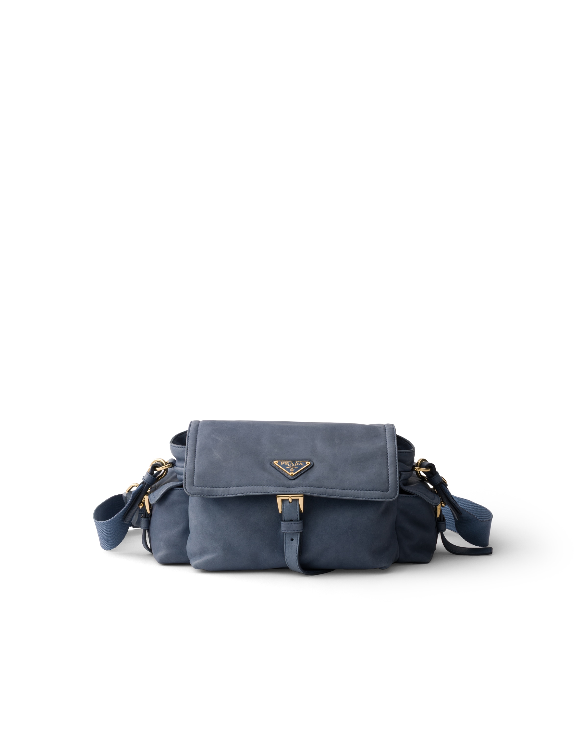 Prada Explore Medium Nappa Leather Shoulder Bag With Flap