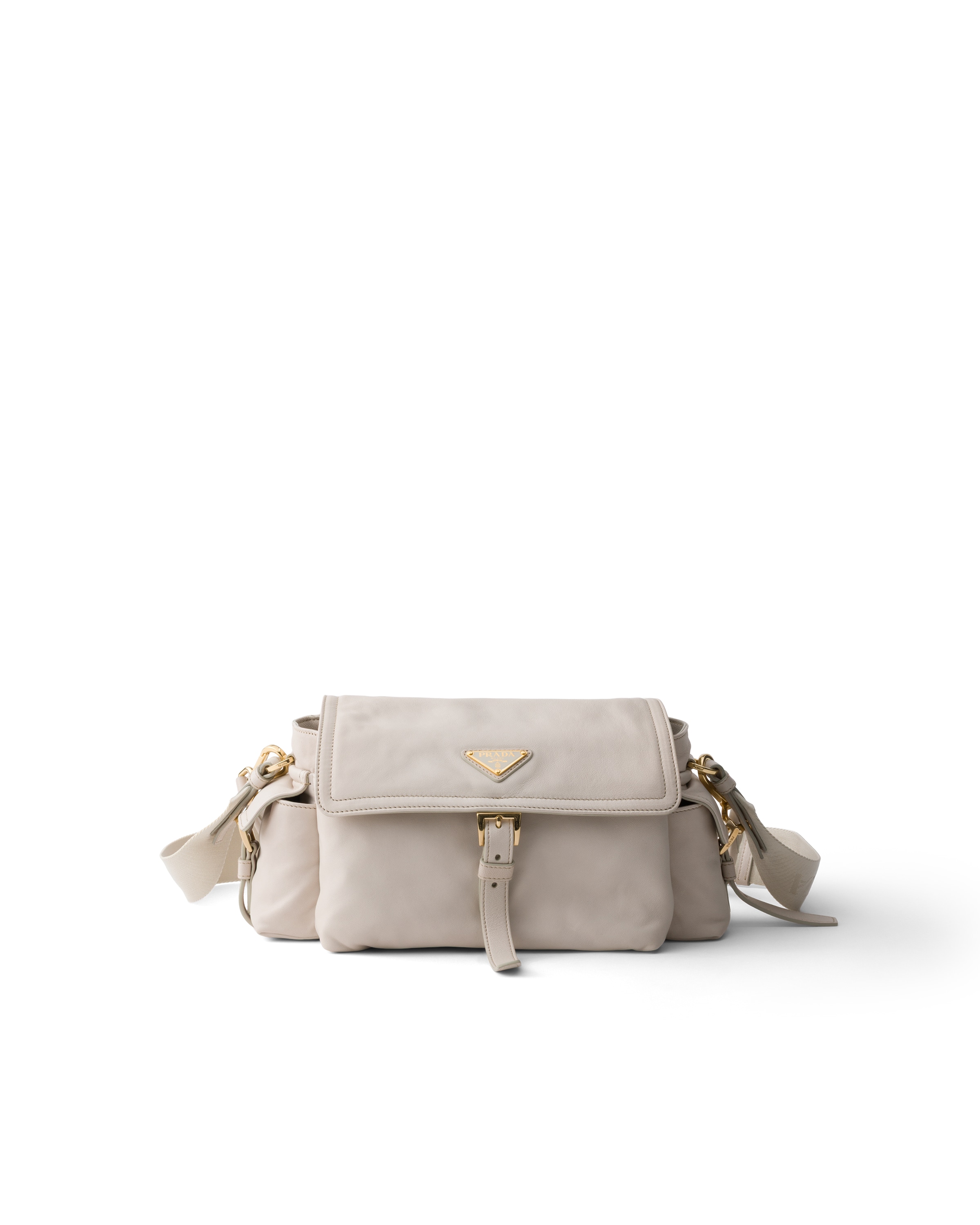 Prada Explore Medium Nappa Leather Shoulder Bag With Flap