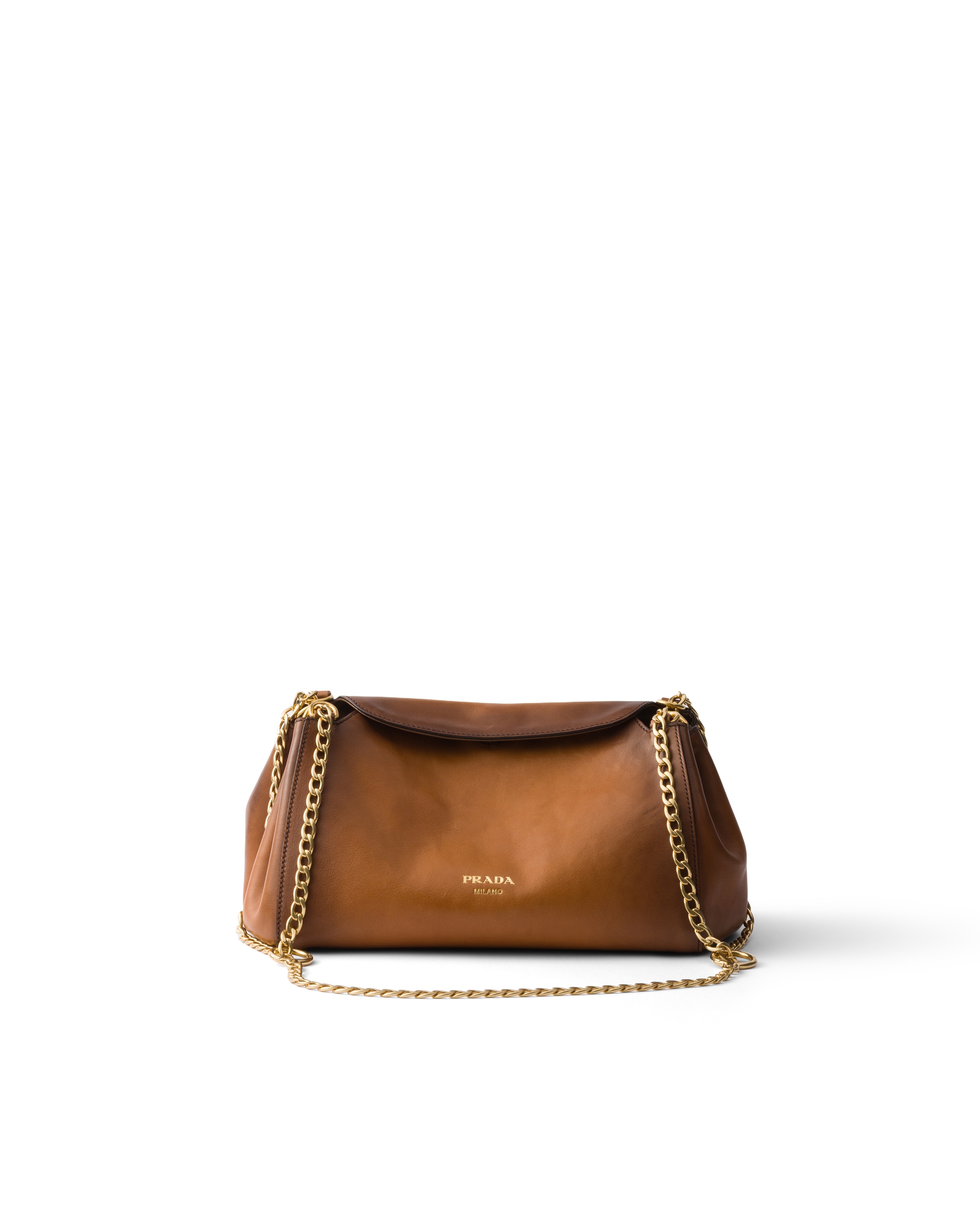 Borsa Prada Tumulte Small In Pelle, Donna, Cognac