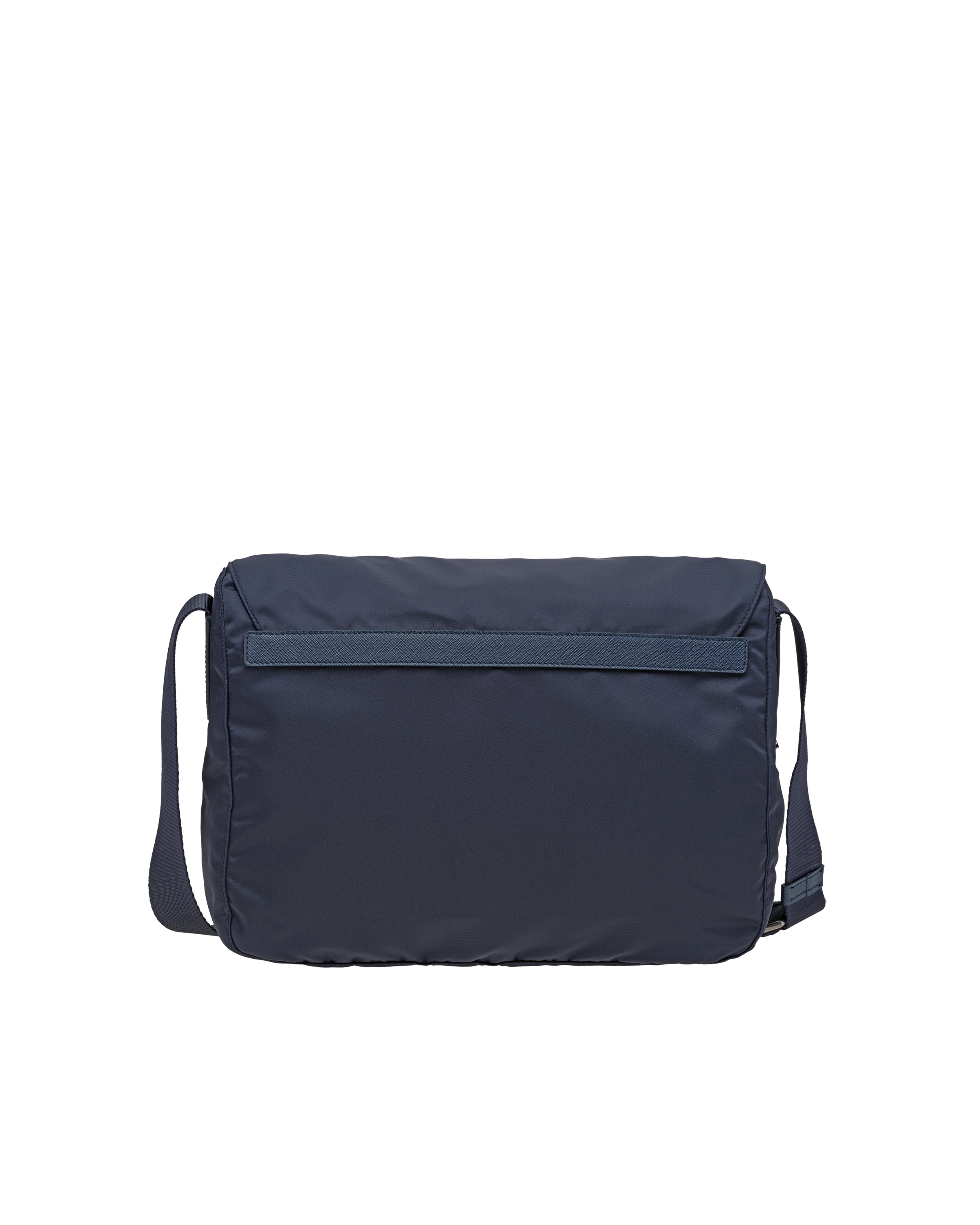 Navy Medium Nylon Shoulder Bag Prada