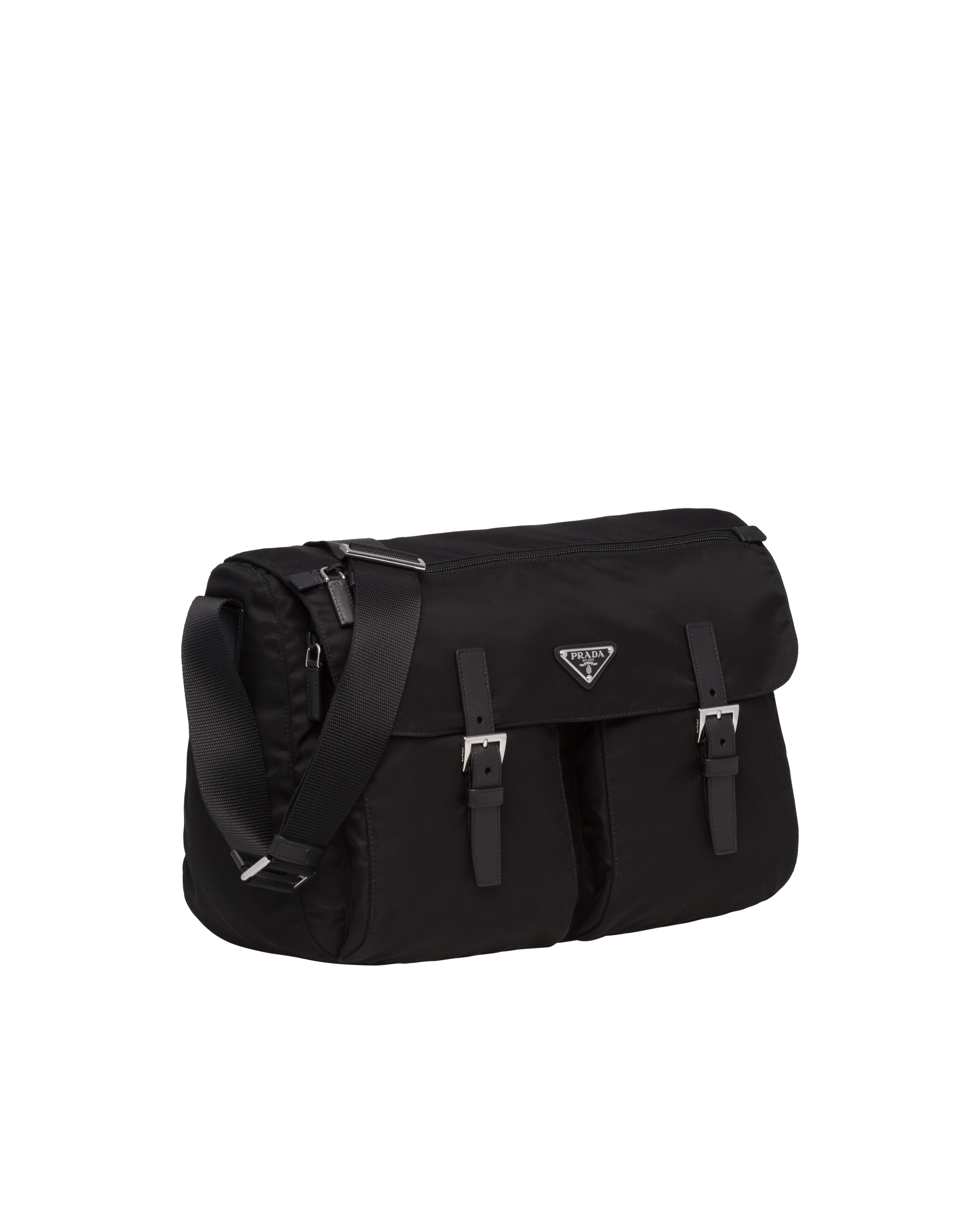 Black Fabric Shoulder Bag Prada